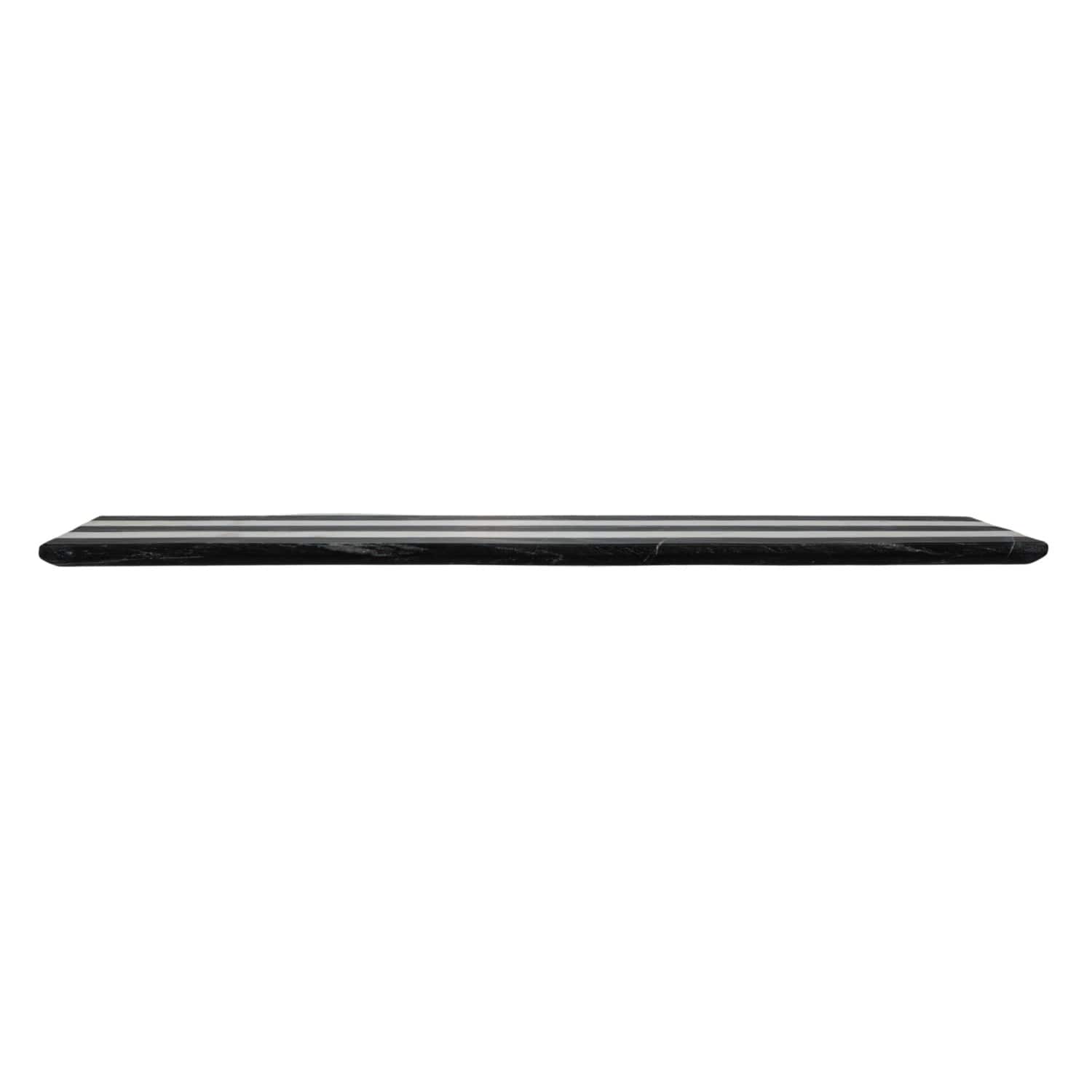 Hello Honey® 21" Black & White Marble Cheese & Serving Board with Stripes