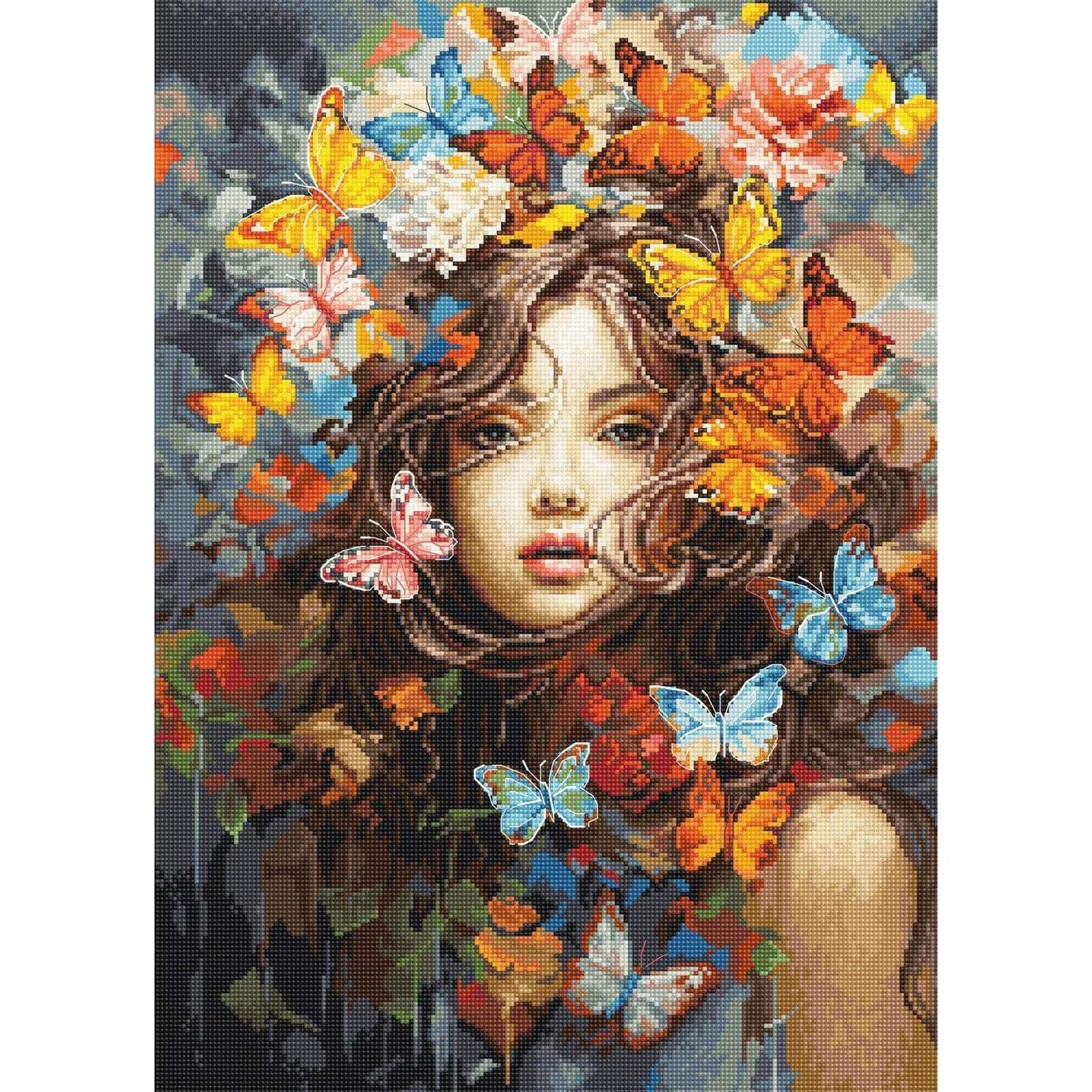 Luca-S Butterflies Magic Counted Cross Stitch Kit