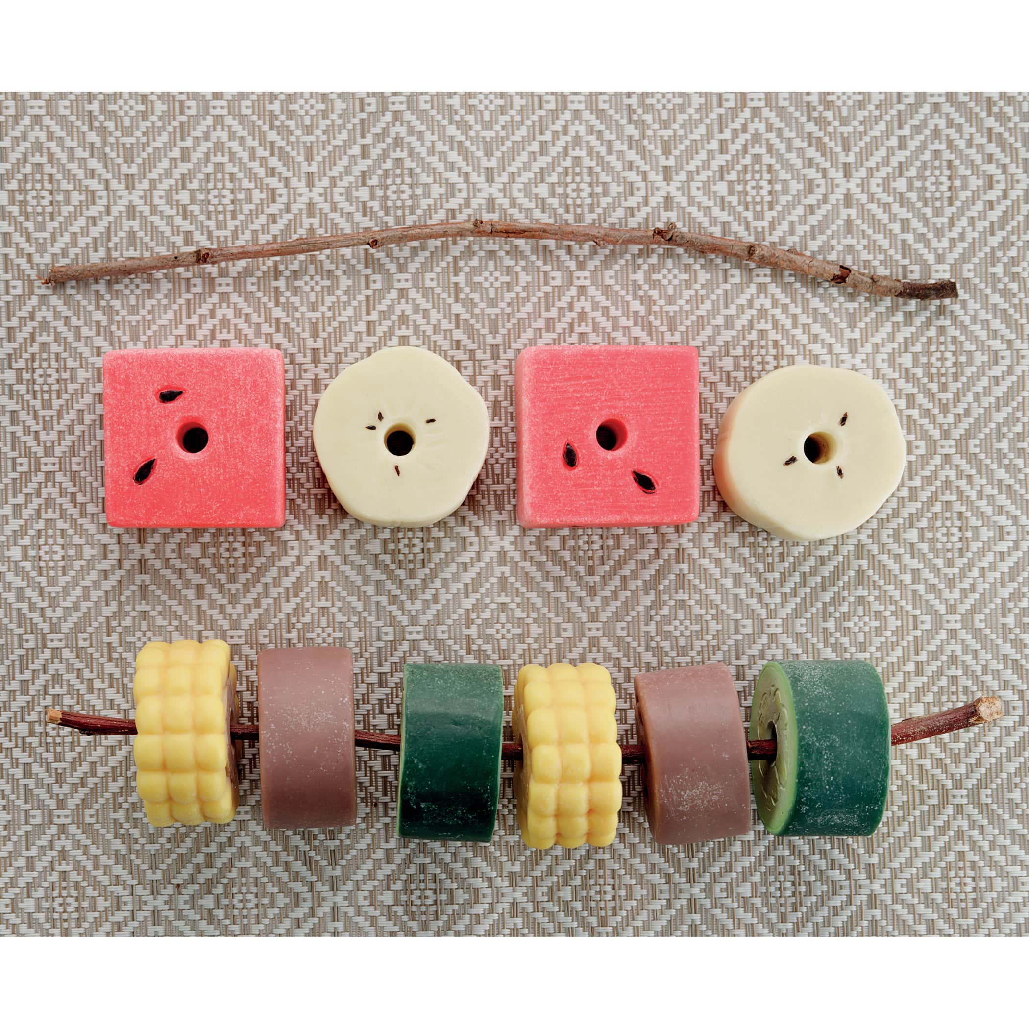 Yellow Door Threading Kebabs Sensory Play Stones Set