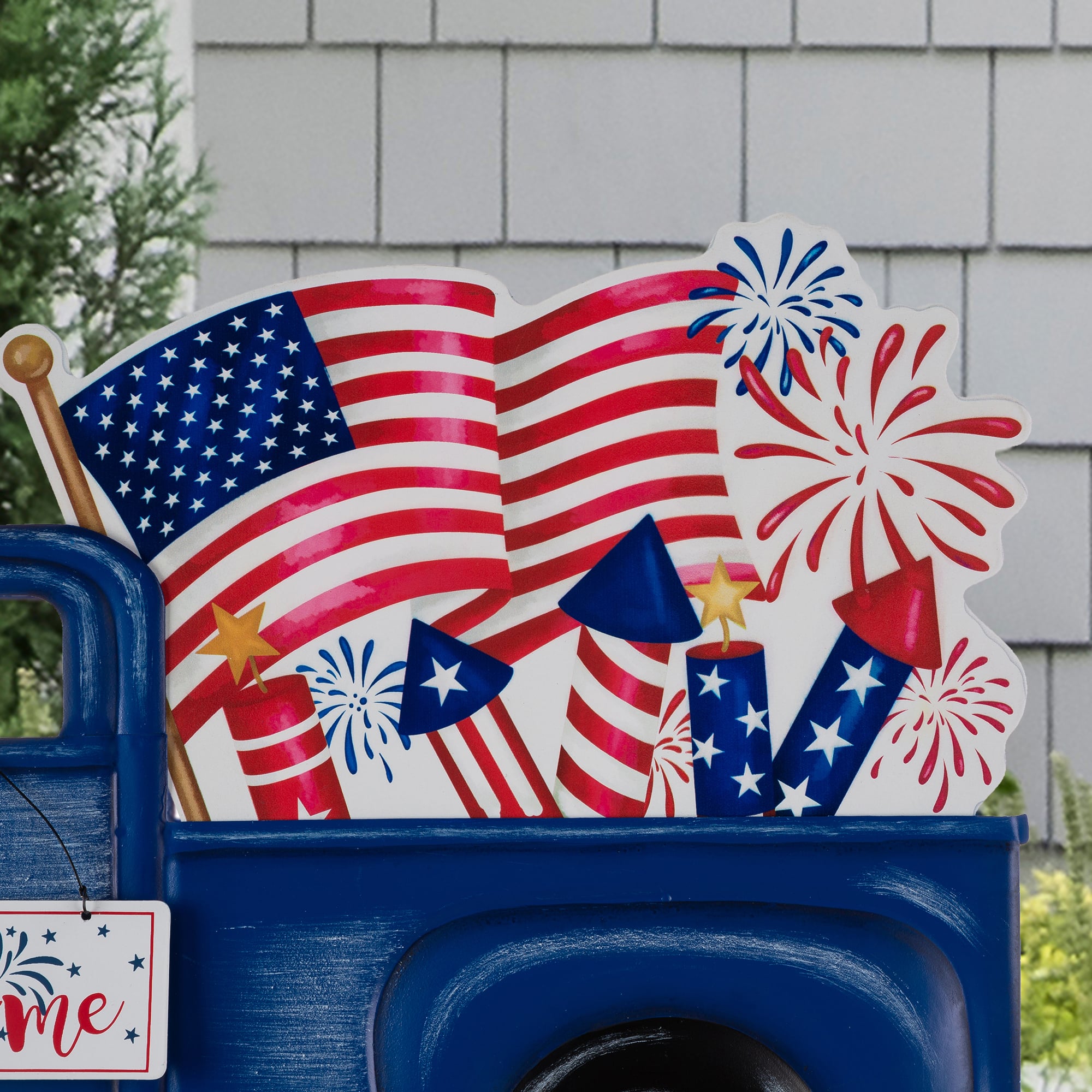 Glitzhome® 24" Metal American Truck Yard Stake