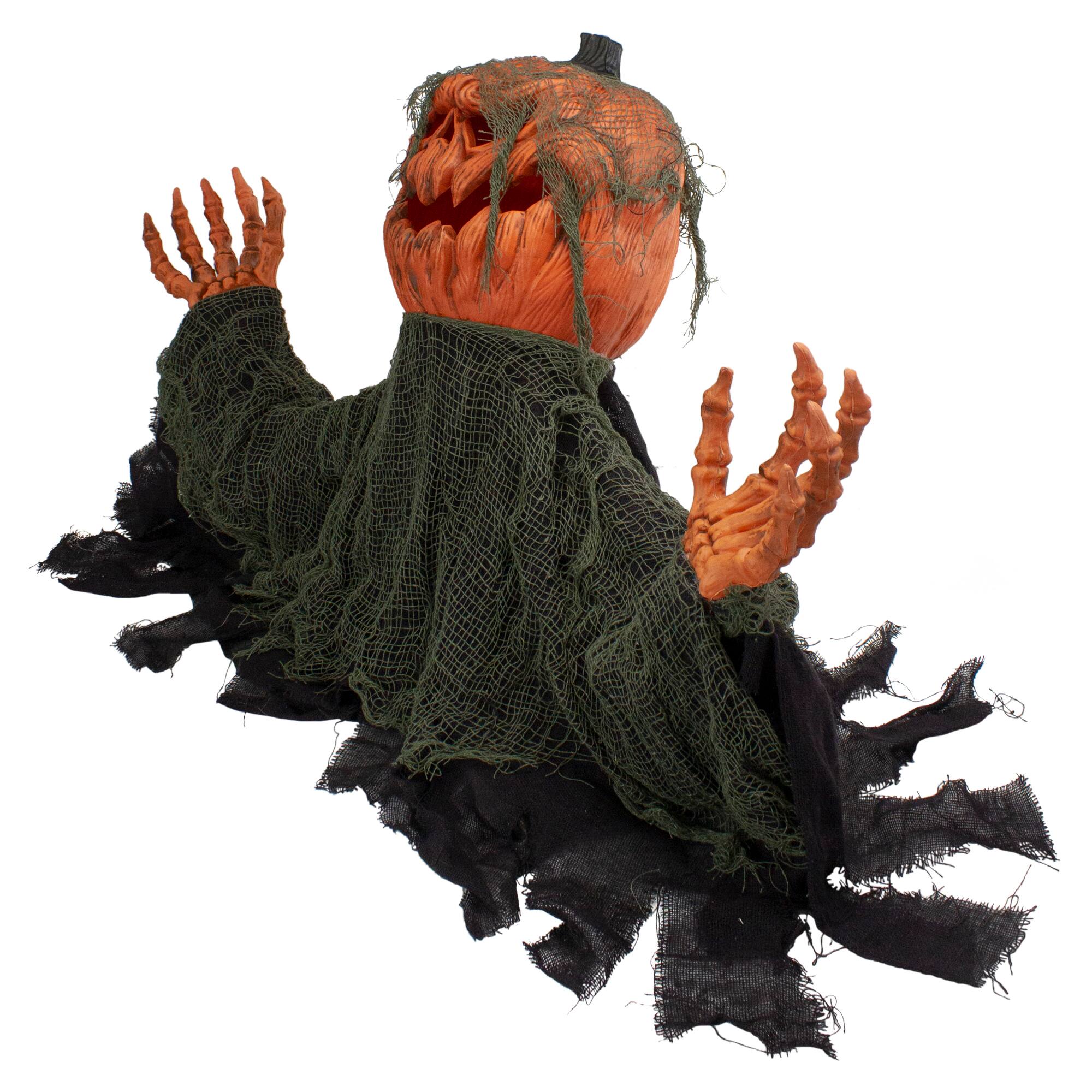 2.5ft. Black & Orange Animated Pumpkin Halloween Décor