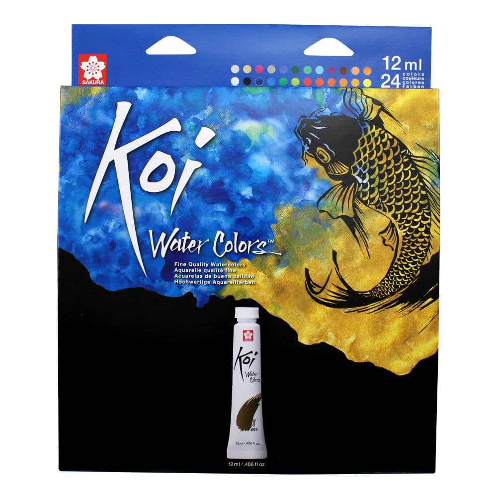 Koi® Water Colors™ 12mL 12 Color Tube Set
