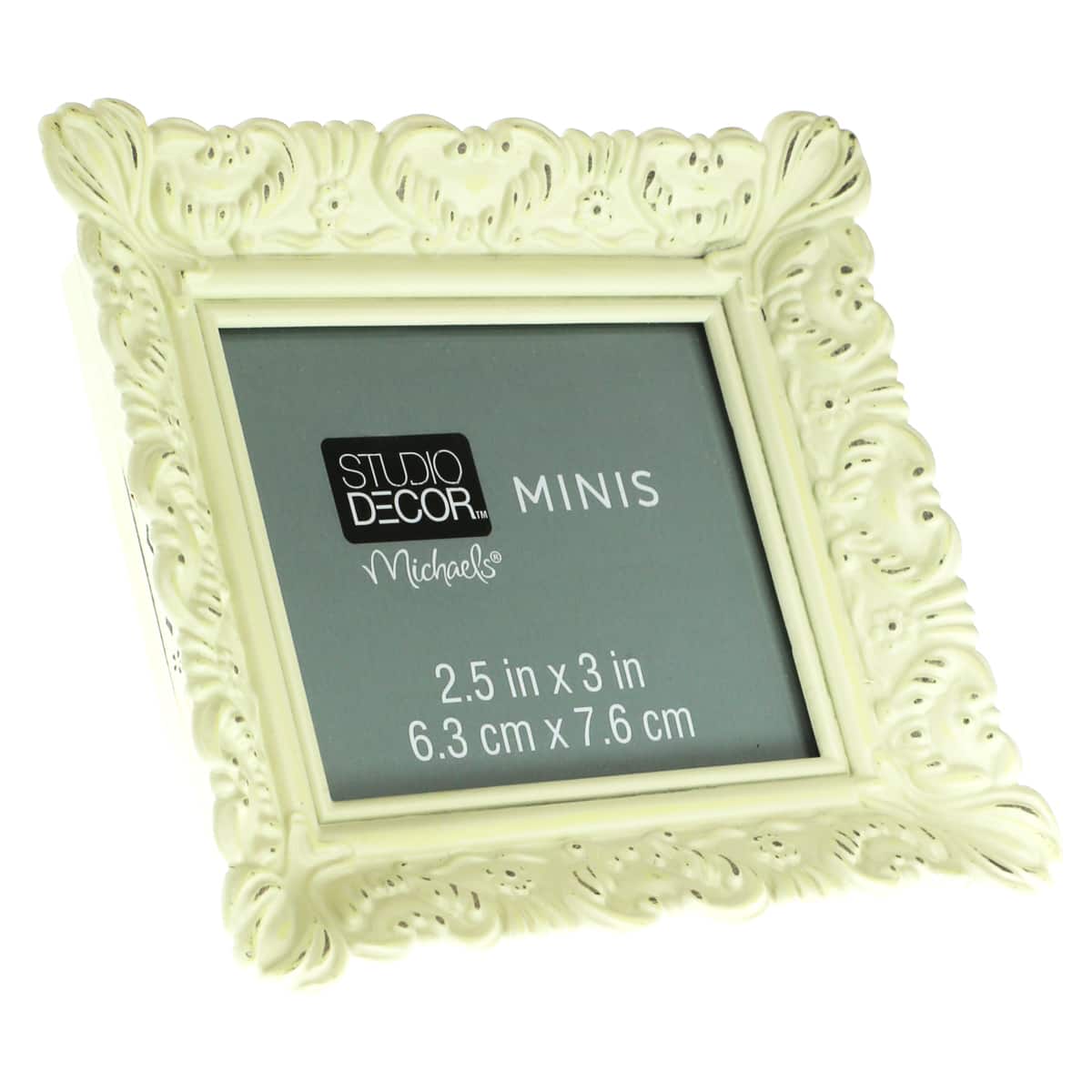Mini White Ornate Tabletop Frame by Studio Décor®