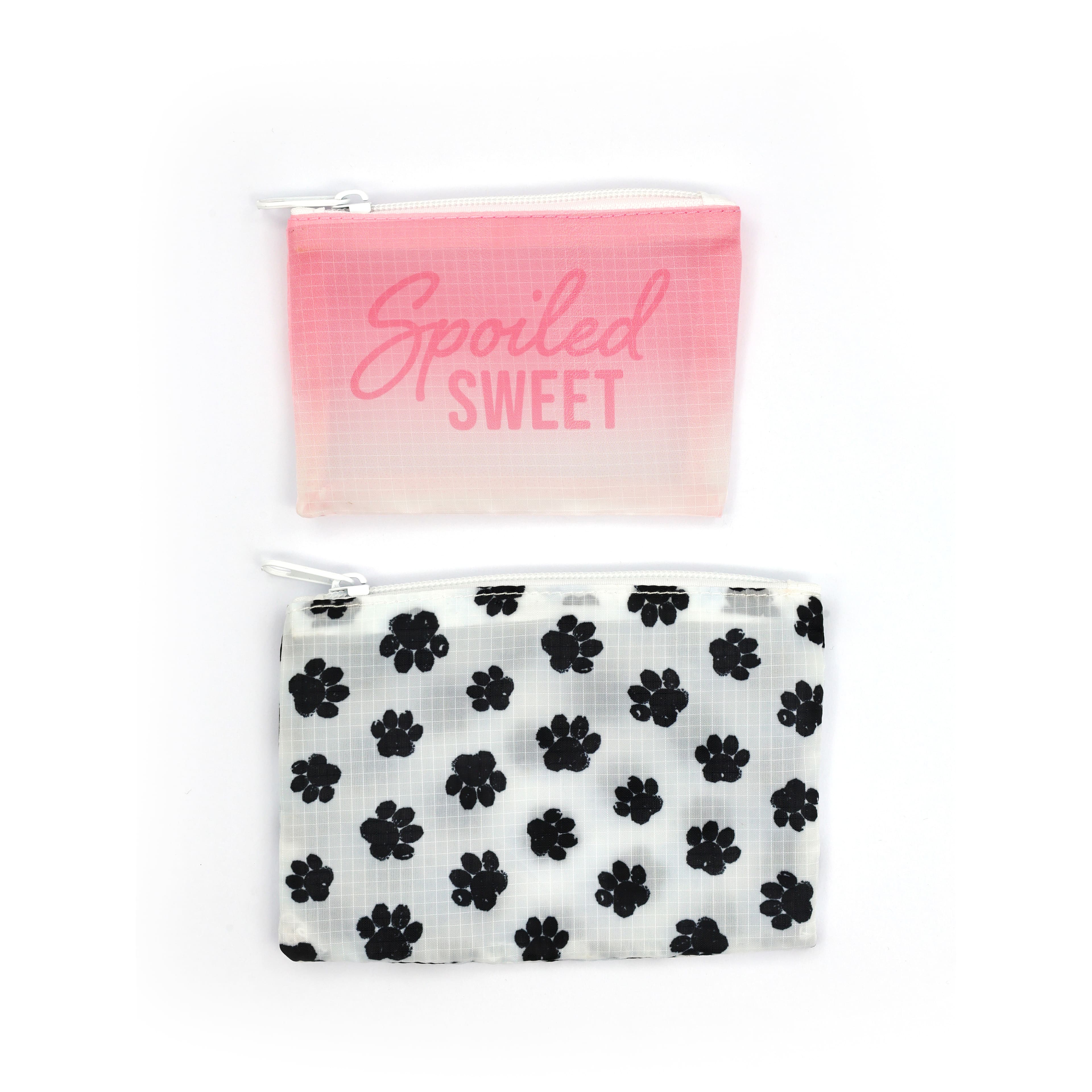 Pink & Paw Print Pet Pouch Set by Fab Finds