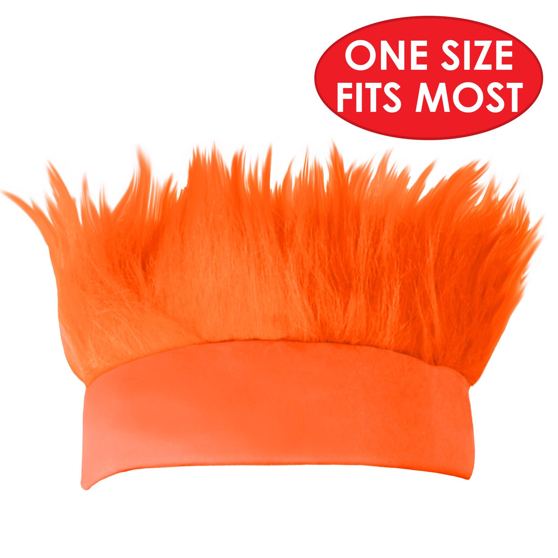 Beistle Adult Orange Hairy Headbands, 2ct.