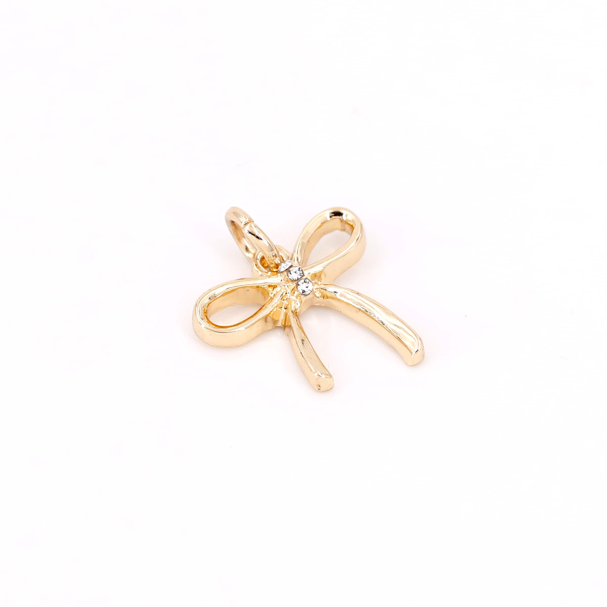 14K Gold-Plated Bow Charm by Bead Landing™