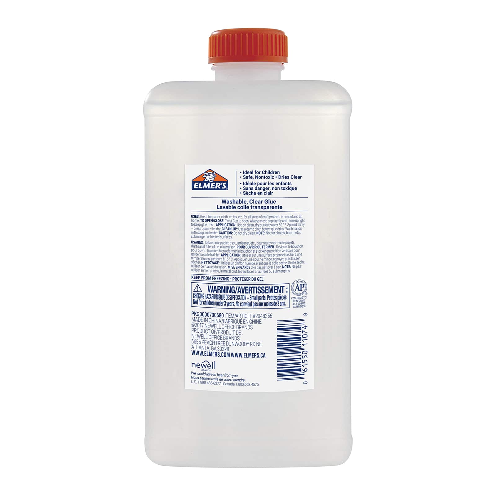 6 Pack: Elmer's® Washable Clear Glue, 1qt.