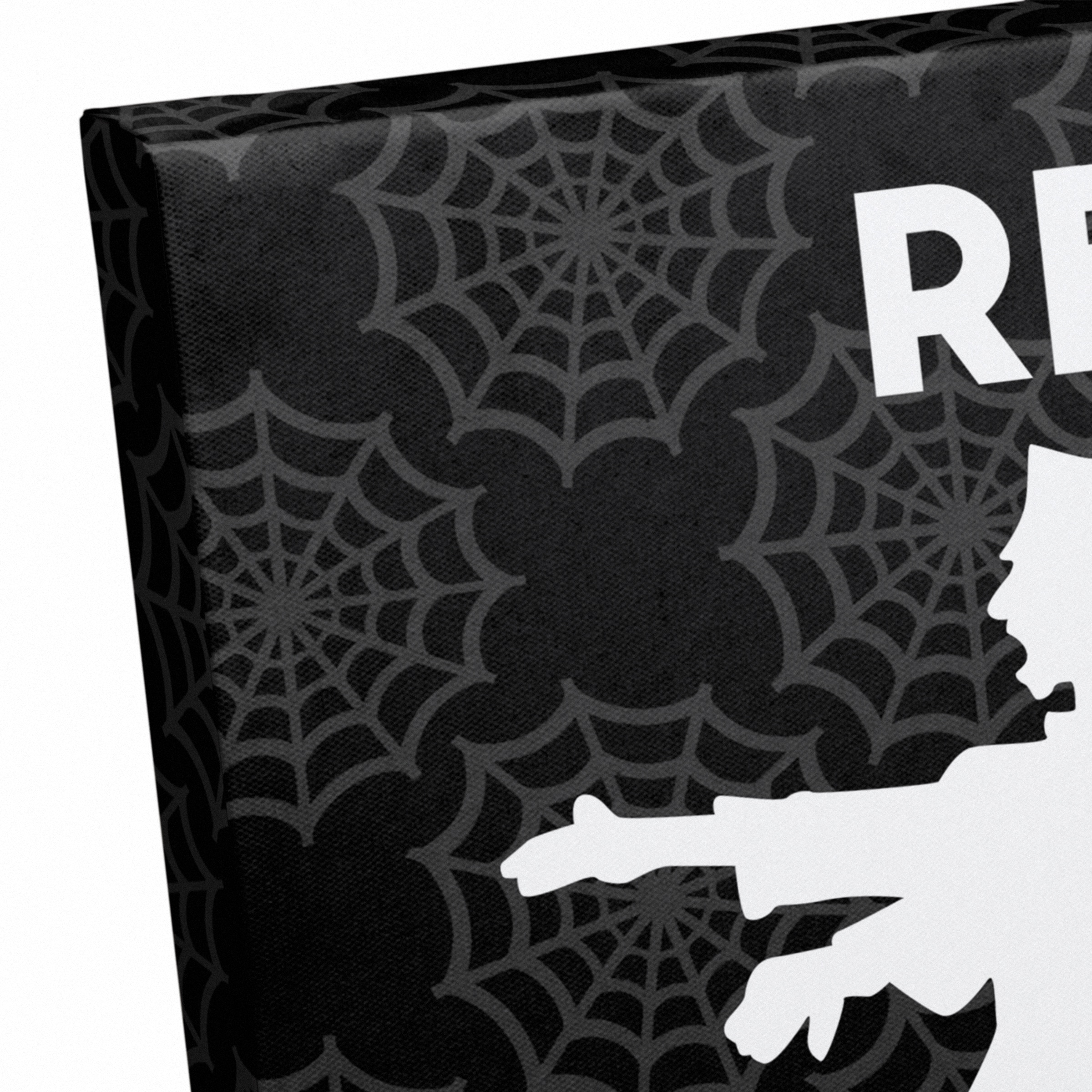 Halloween Restroom Canvas Wall Art