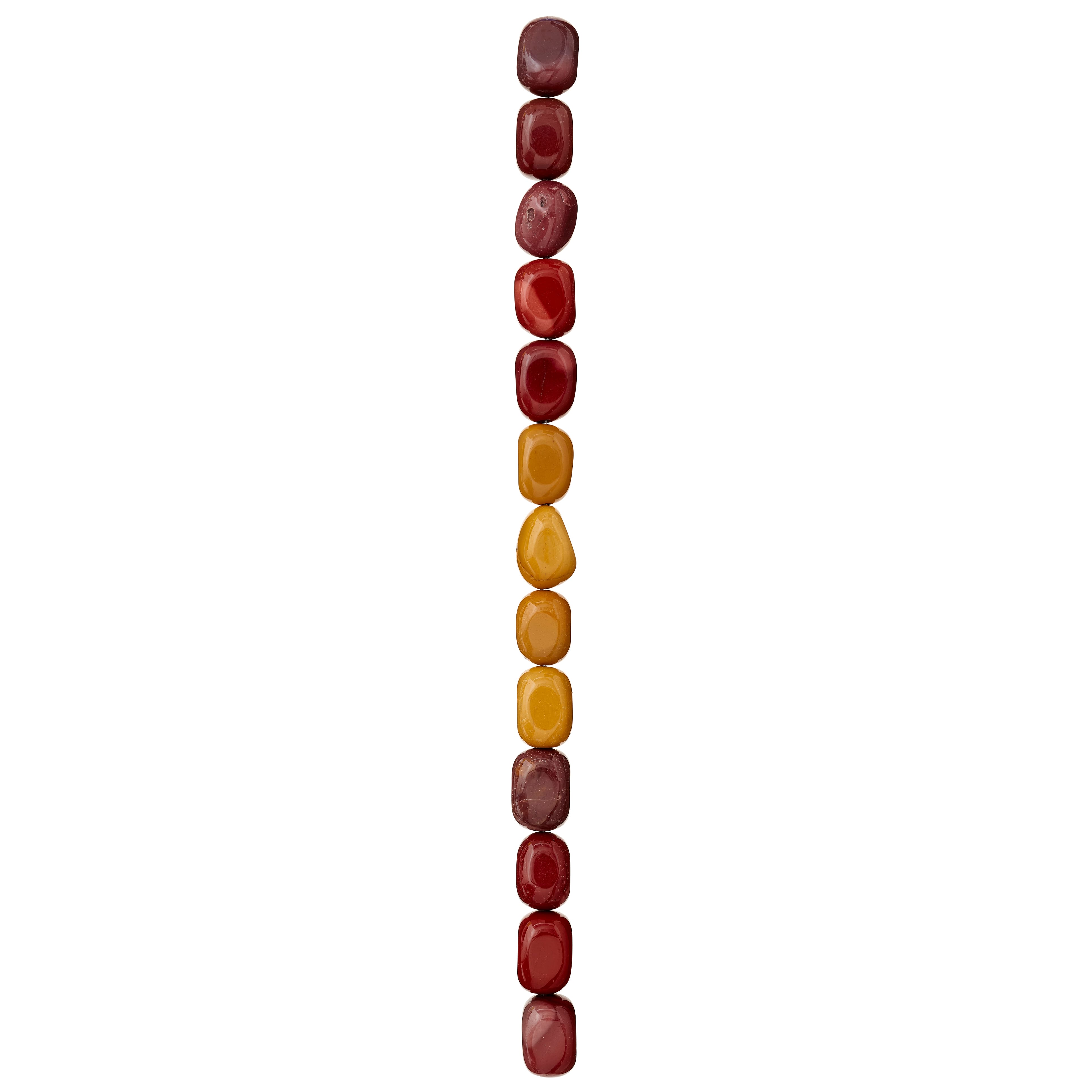 12 Pack: Mixed Multicolor Jasper Oval Beads, 10mm by Bead Landing™
