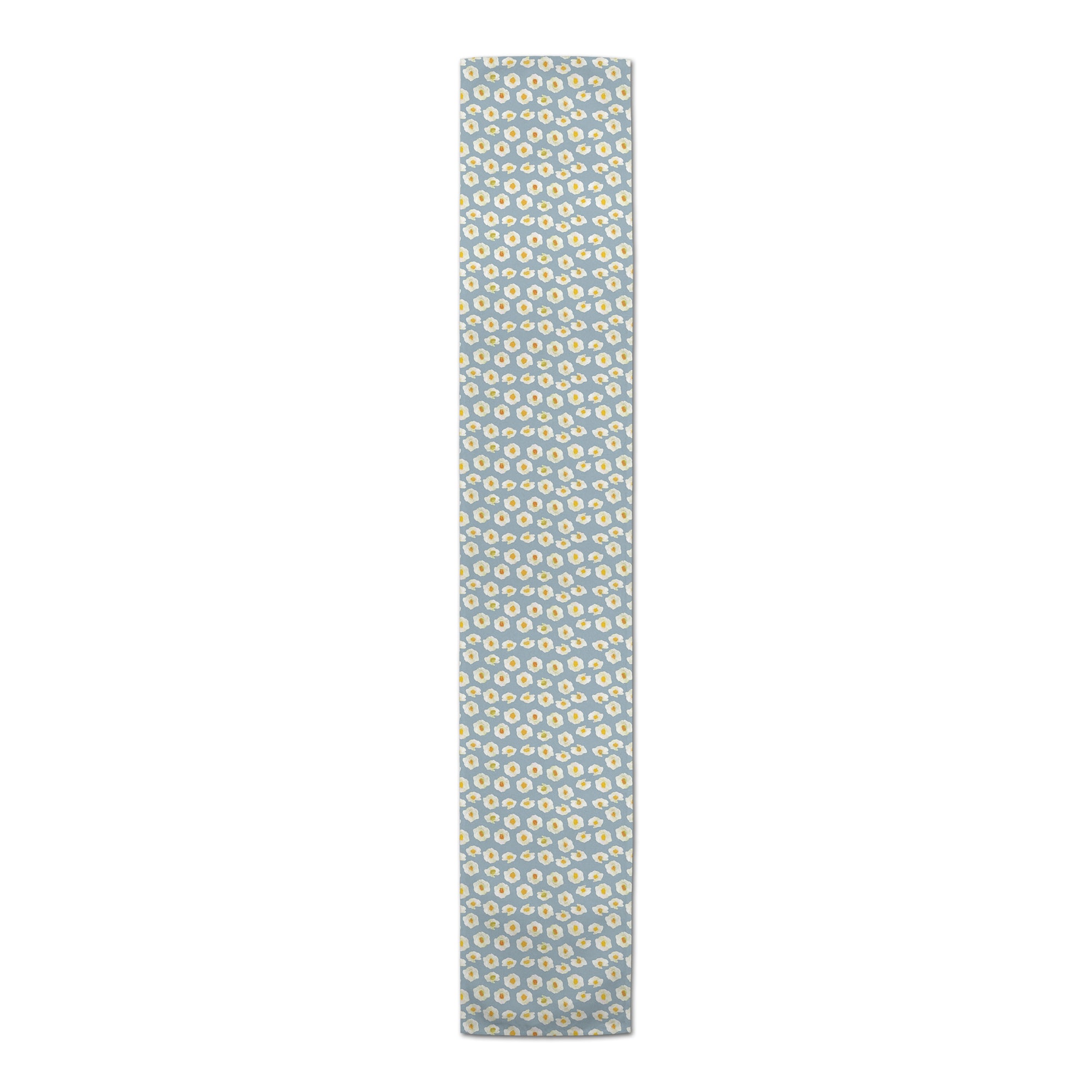 Daisies On Blue Outdoor Table Runner
