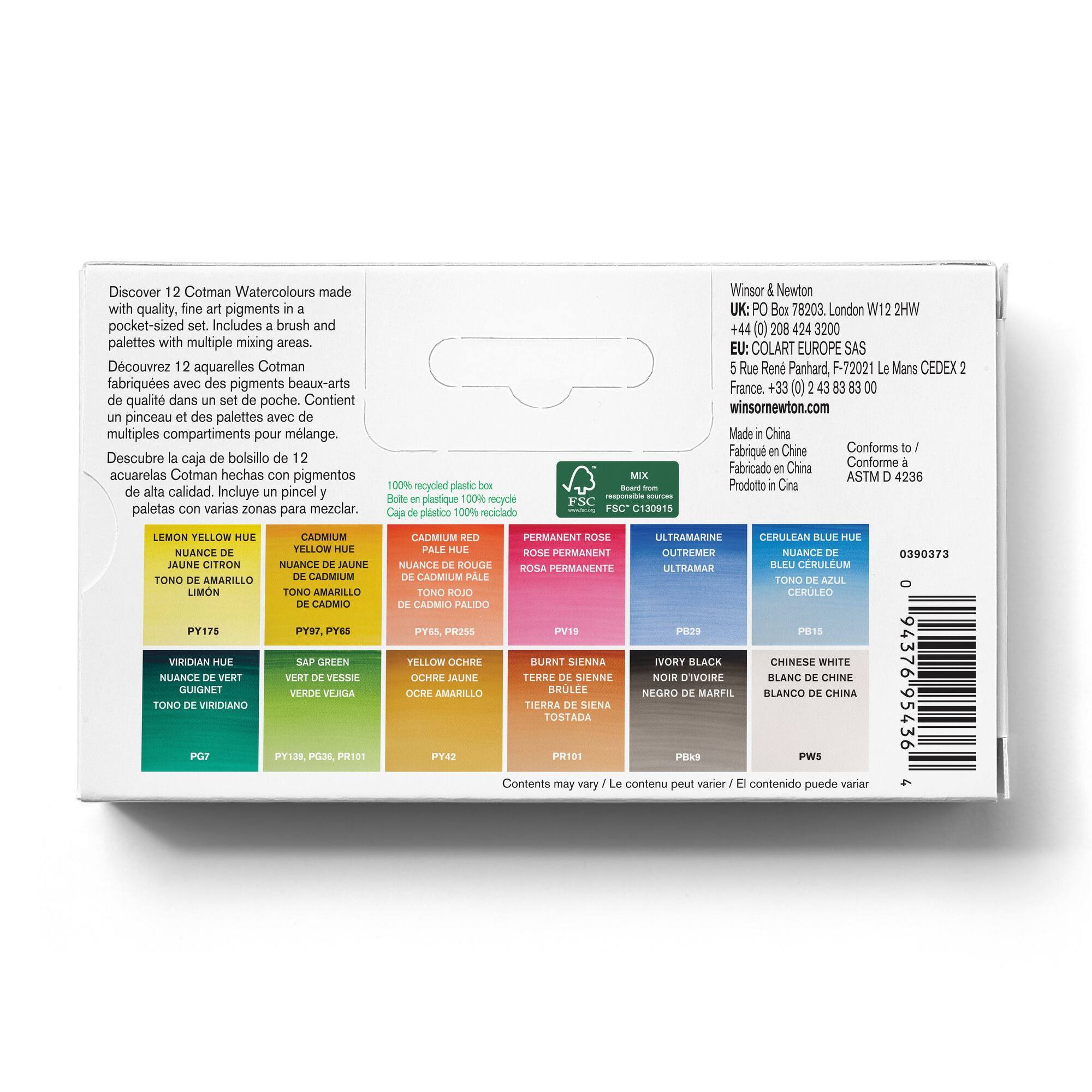Winsor & Newton® Cotman Watercolour™ Palette Pocket Set