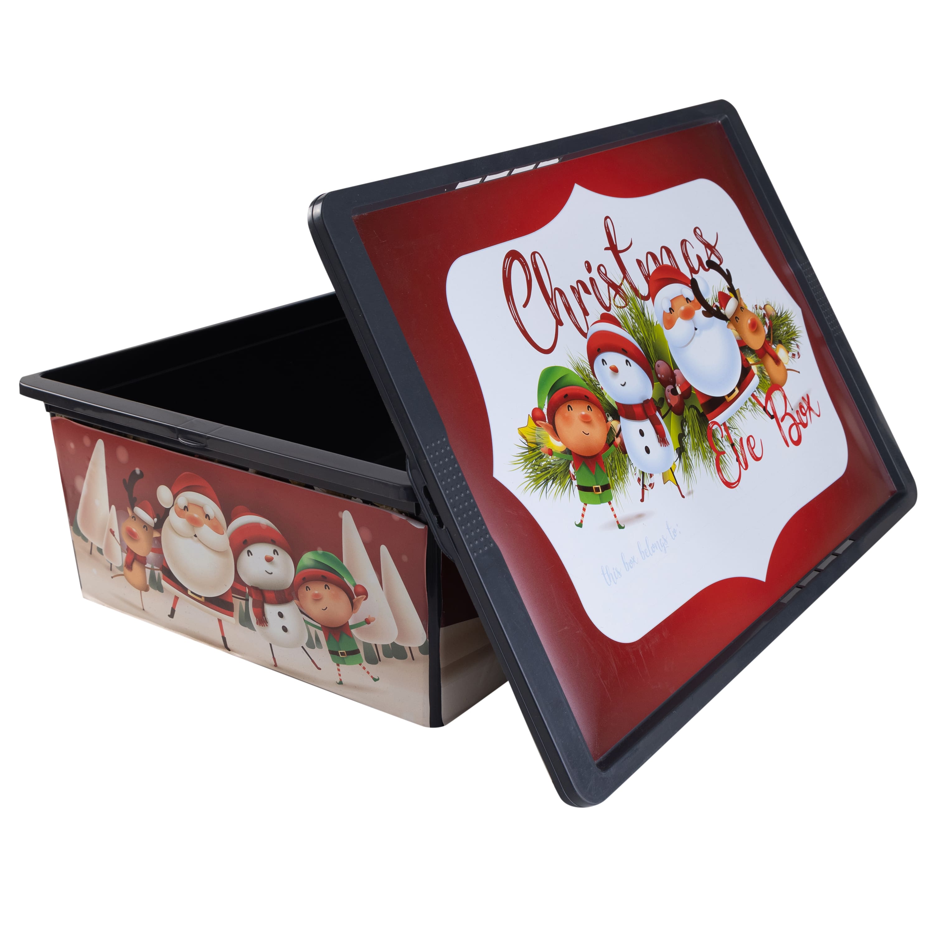 Simplify Christmas Shallow Storage Bin with Locking Lid