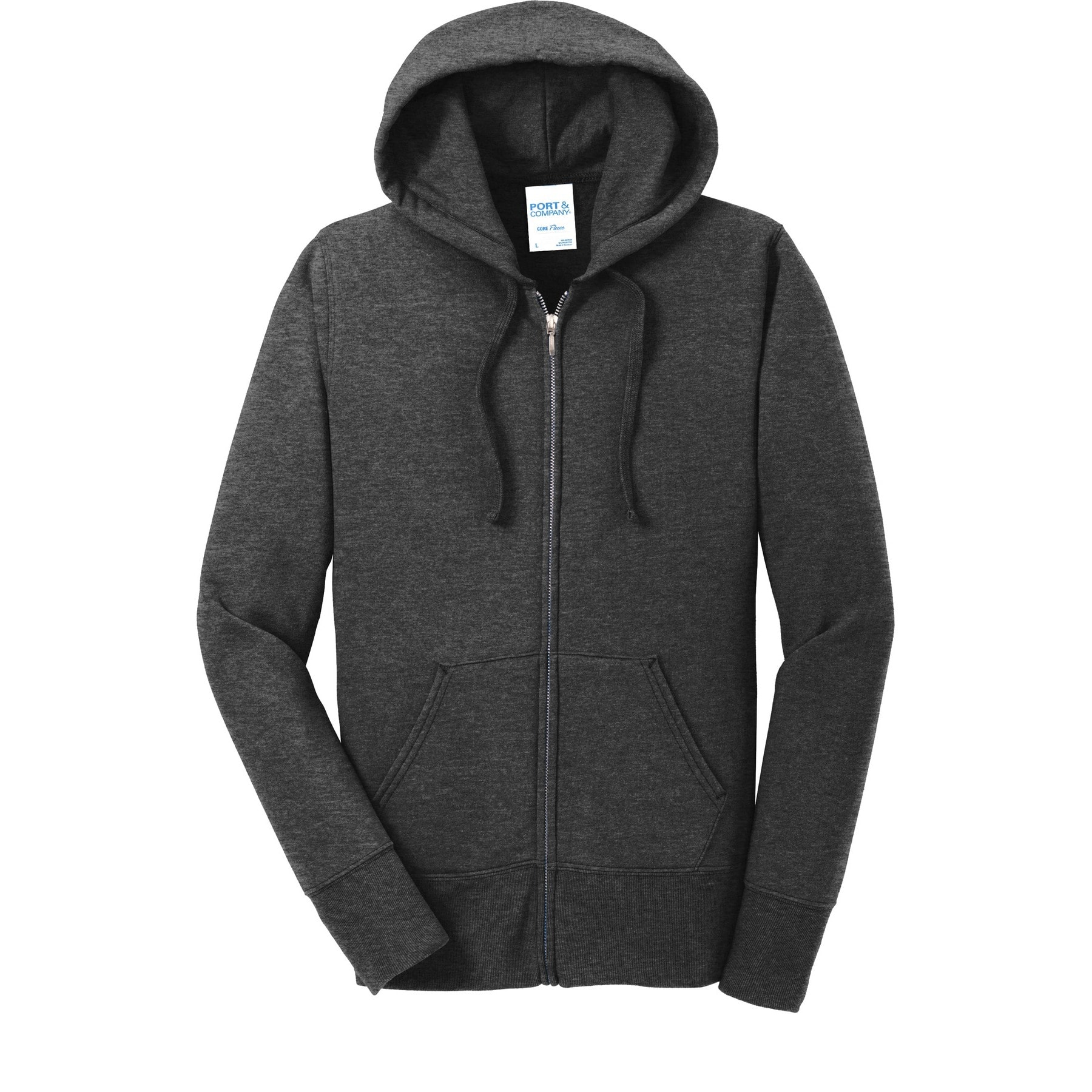 Port & Company® Ladies Core Fleece Full-Zip Hooded Sweatshirt