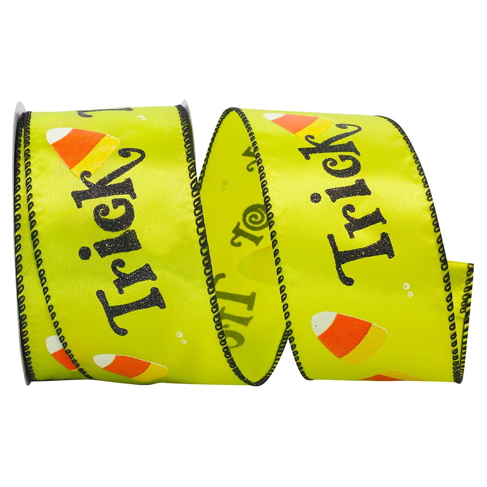 Reliant 2.5" x 25yd. Trick Or Treat Wired Ribbon