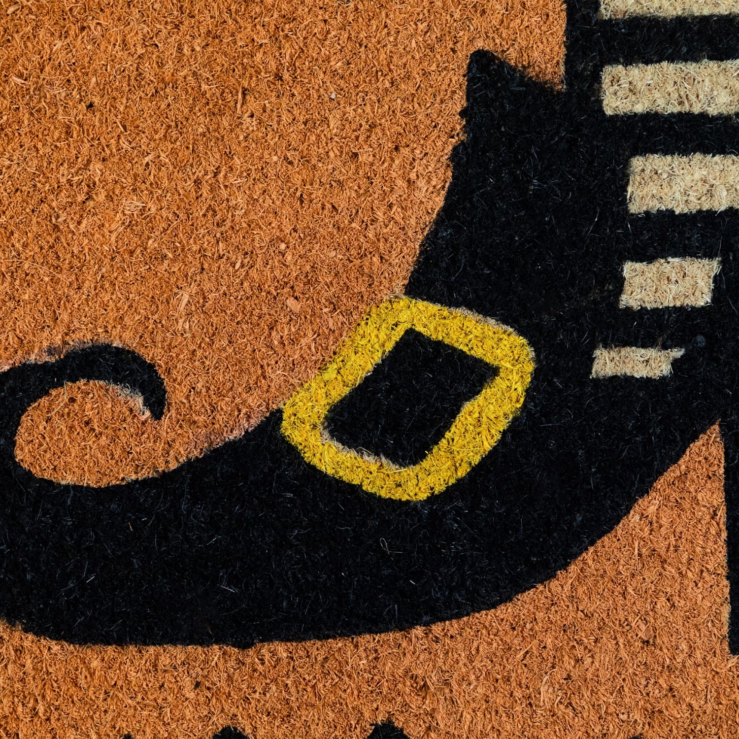 Wicked Witch Shoes "Happy Halloween" Coir Doormat, 18" x 30"