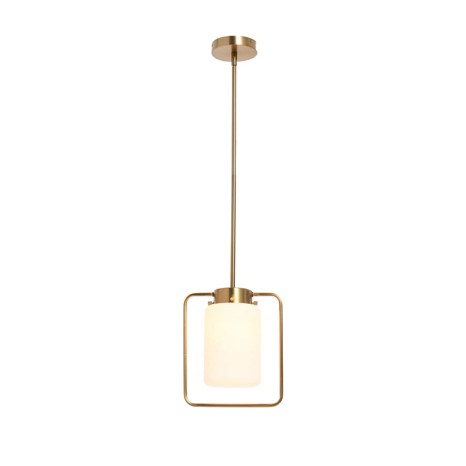 Hello Honey® Robert Stevenson Lighting Ezra Metal & Frosted Glass Convertible Ceiling Light