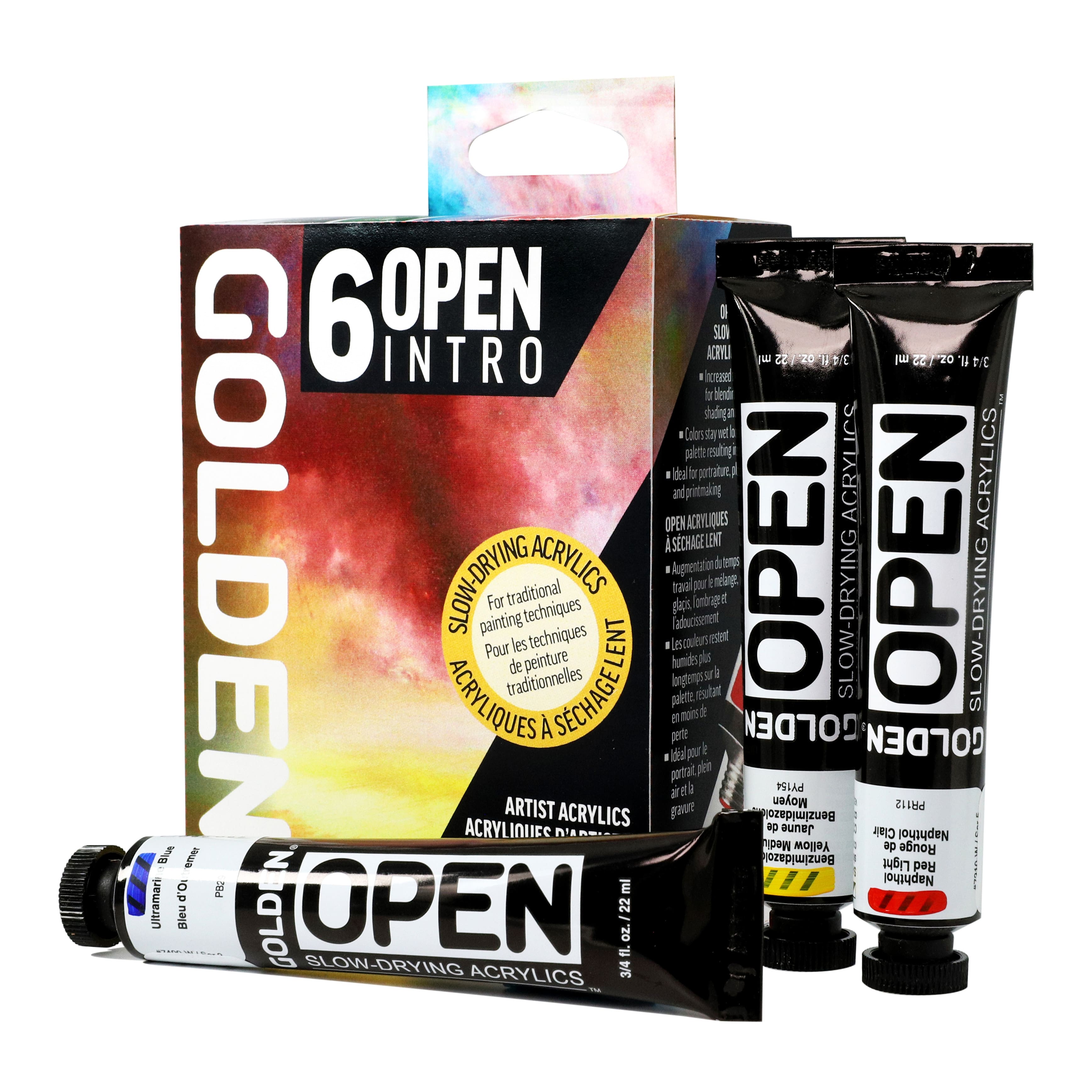 Golden® OPEN Slow-Drying Acrylics Intro Set