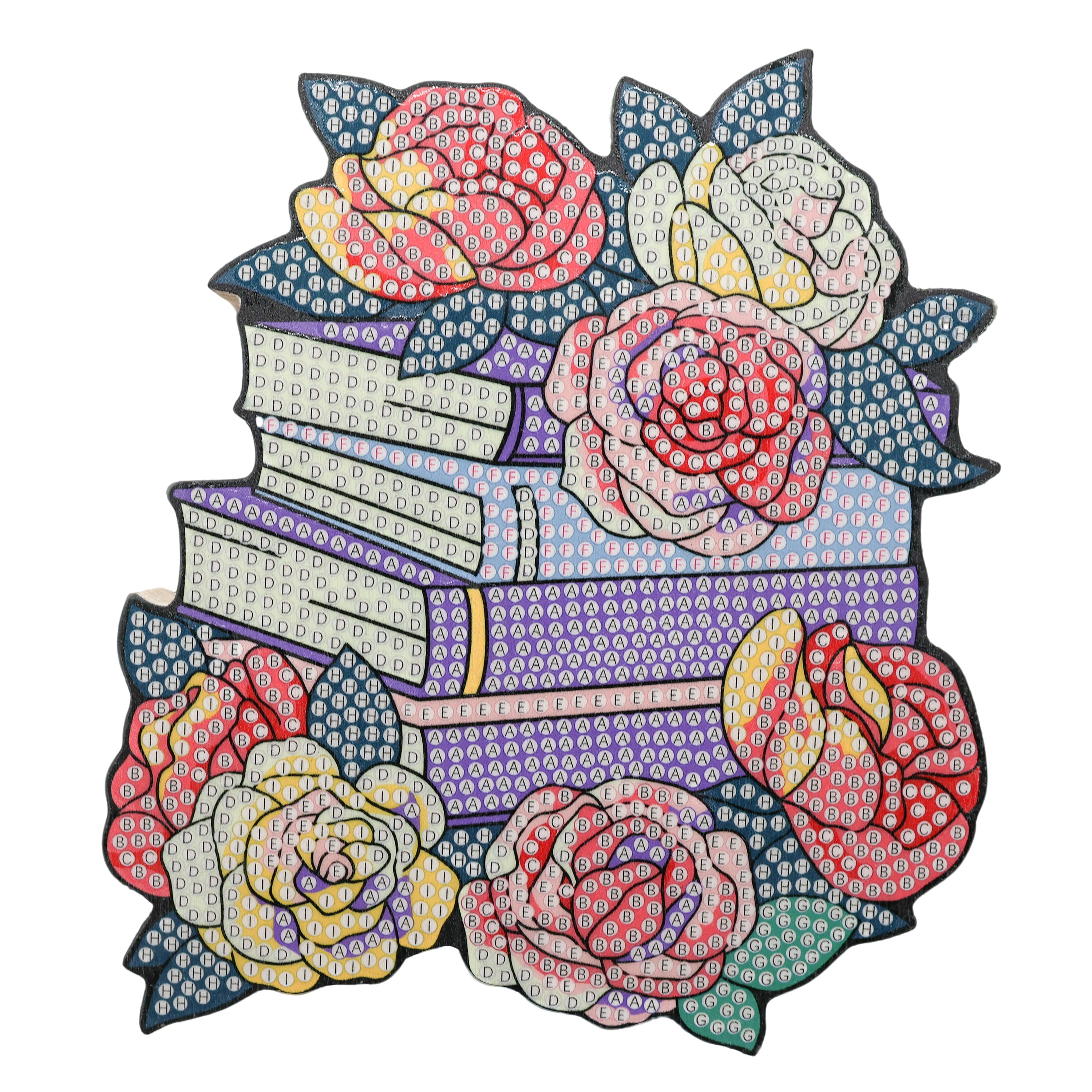 6" Books & Roses Diamond Art Kit by Make Market®