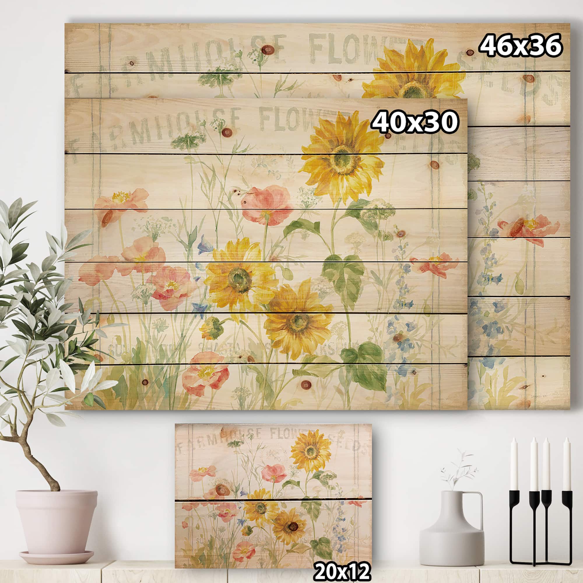 Designart - Floursack Florals I