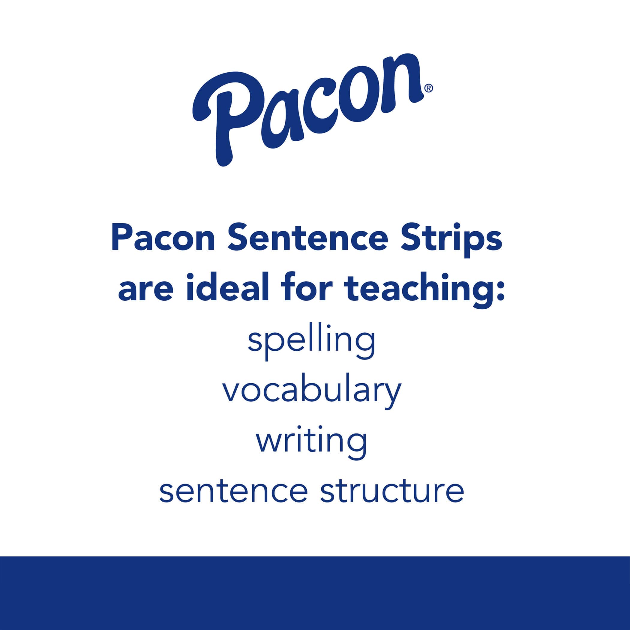 Pacon® White 3" x 24" Sentence Strips, 6 Packs of 100