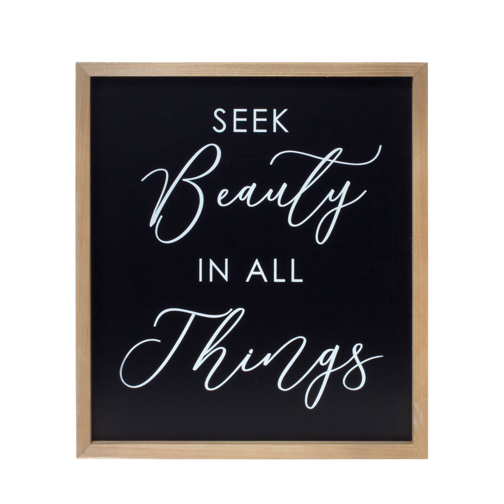13.75" x 16" Framed Beauty & God Plaque Set