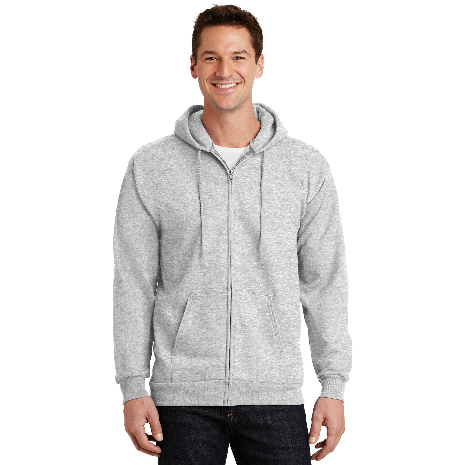 Port & Company® Essential Fleece Full-Zip Hooded Sweatshirt
