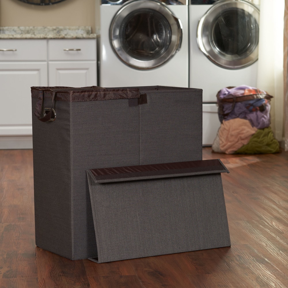 Household Essentials Collapsible Laundry Sorter with Lid