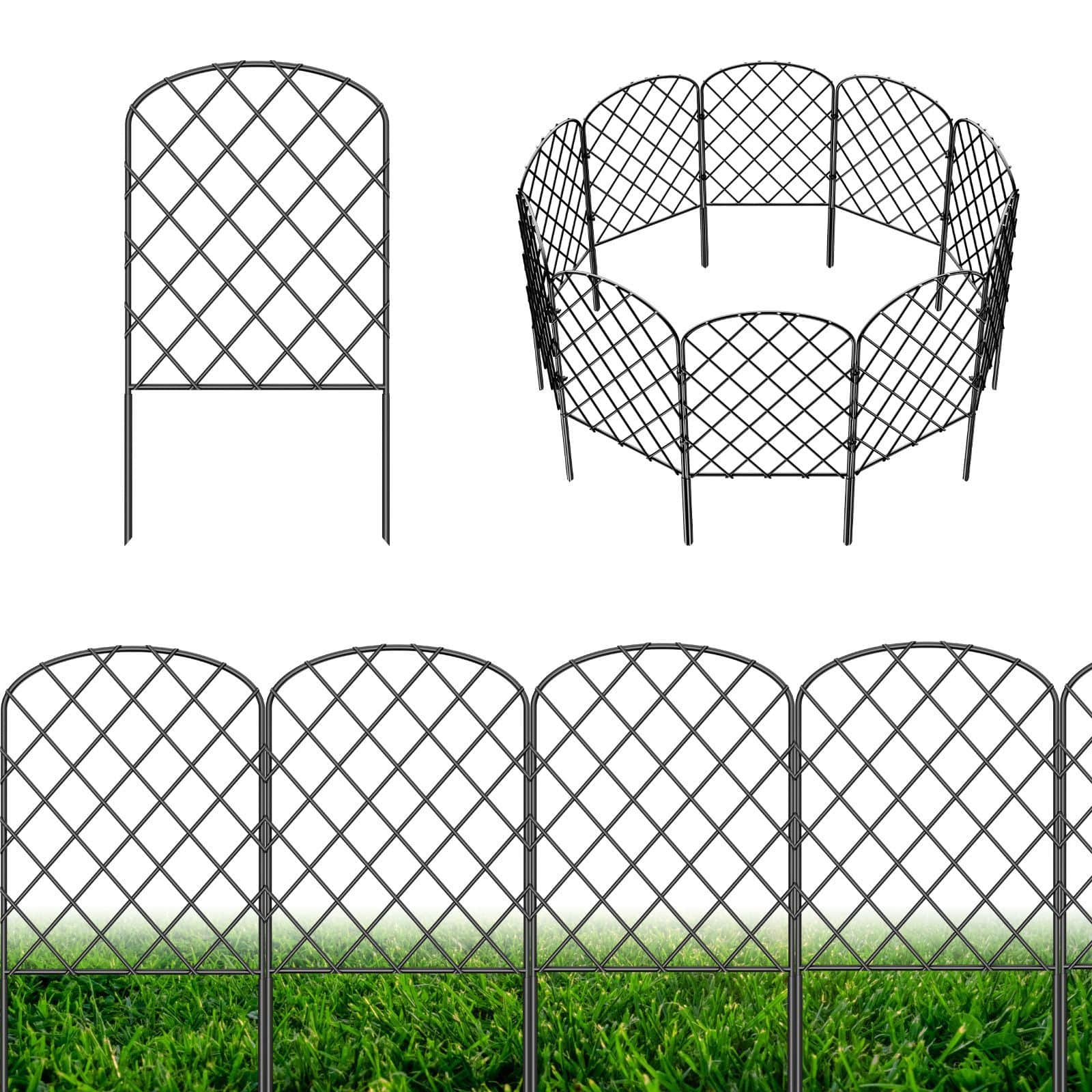 NEX™ Metal Rhombic Pet Guard & Garden Stake Fence