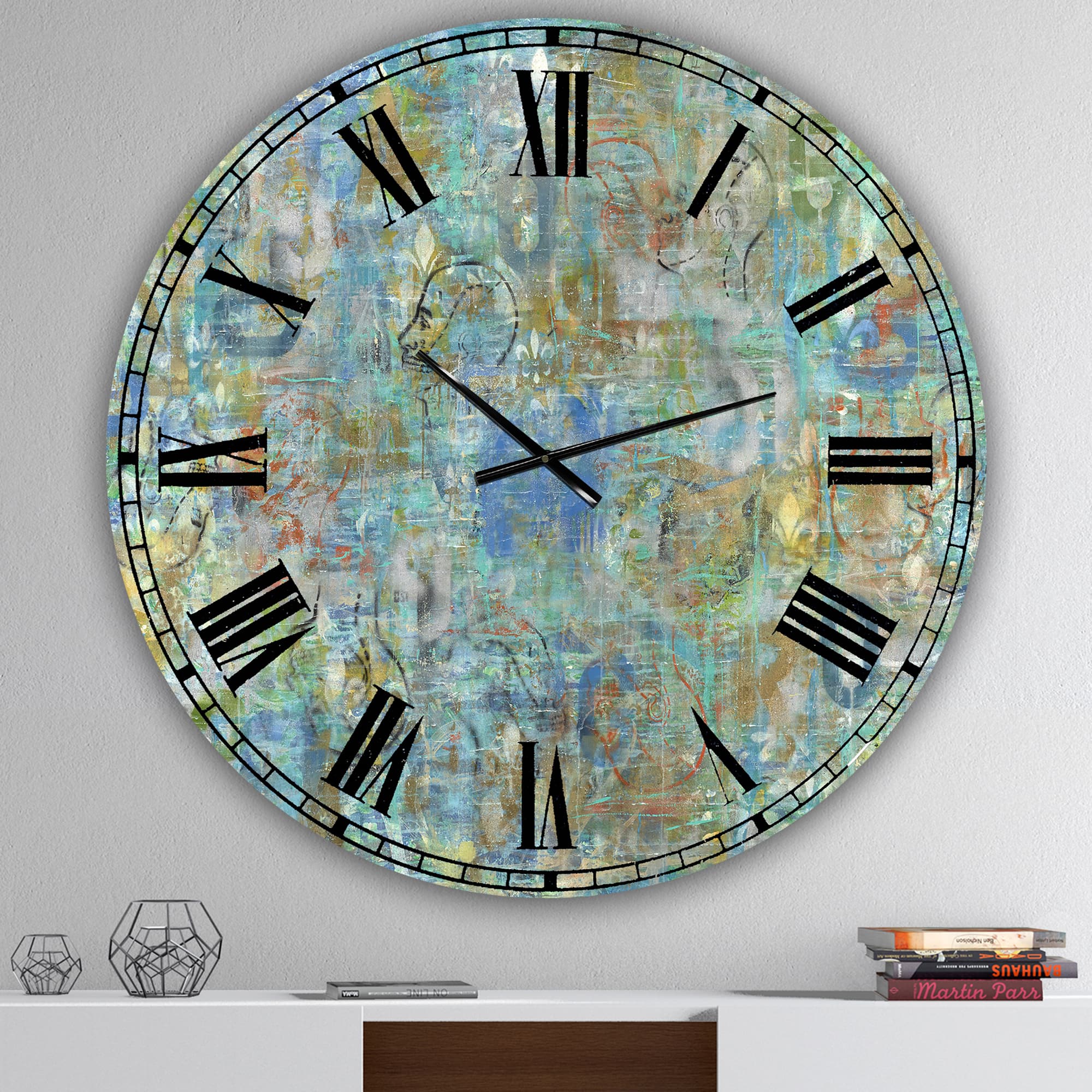 Designart 'Mind Blown Large Modern Wall Clock