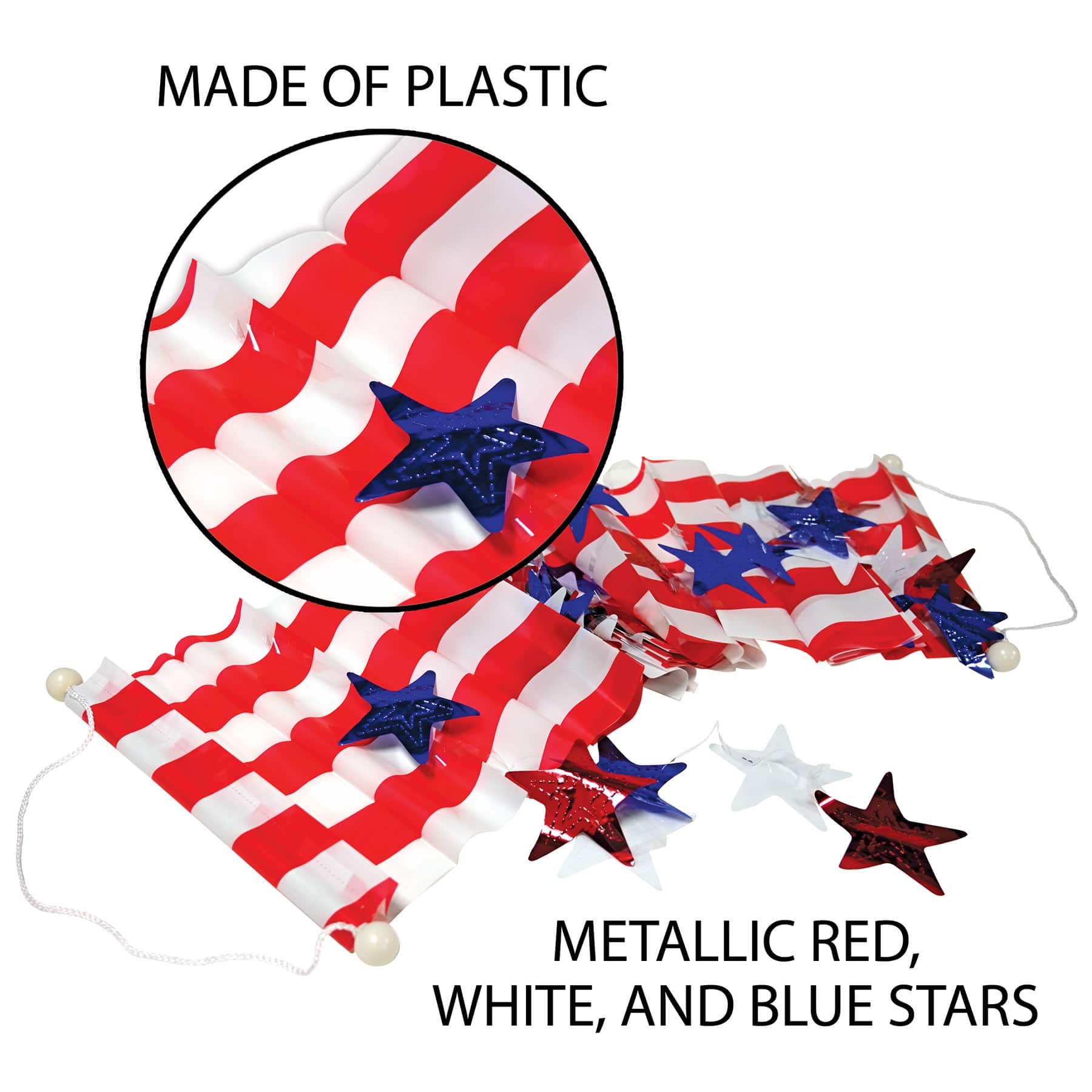 12" x 12ft. Stars & Stripes Ceiling Decor