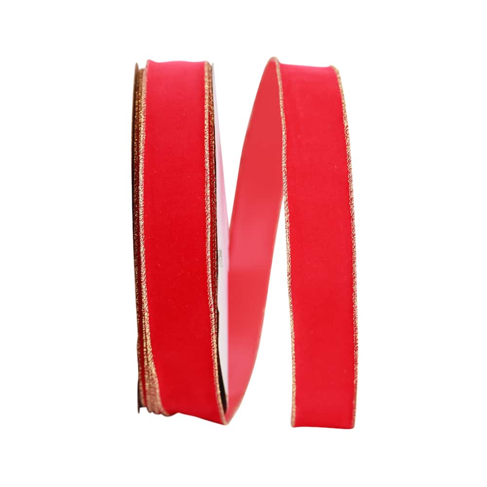 The Ribbon Roll 1.375" x 50yd. Velvet Wired Ribbon