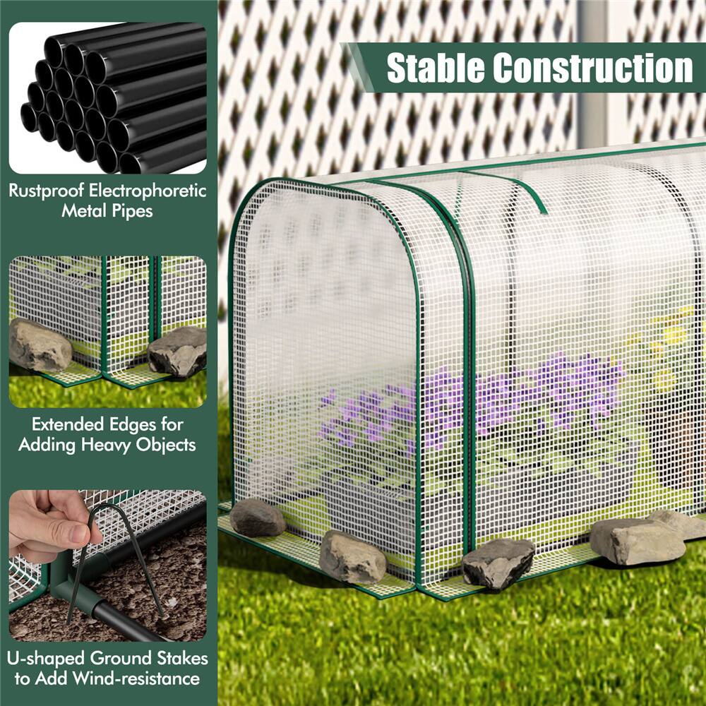 Costway Portable Mini Tunnel Greenhouse Kit