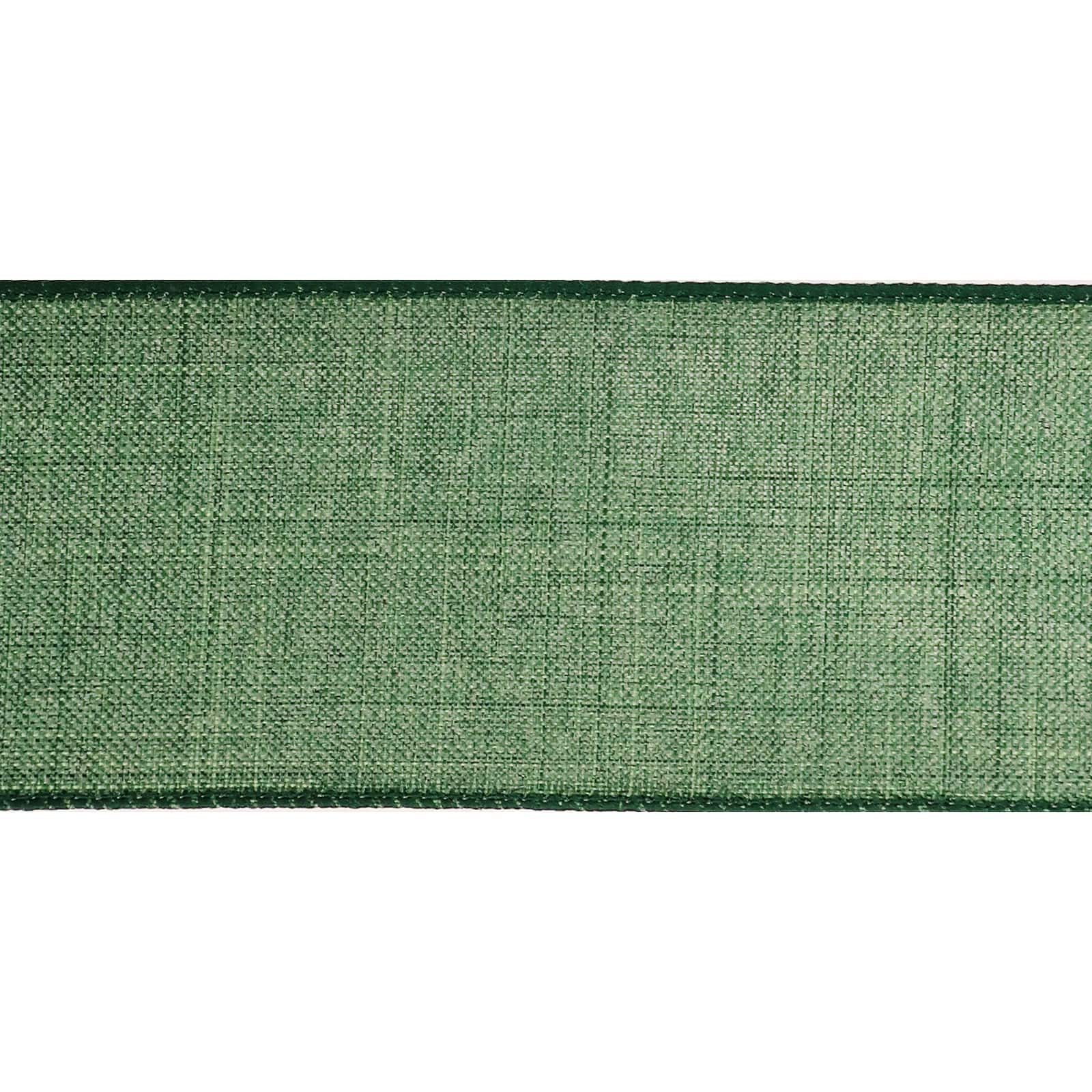 12 Pack: 2.5" x 25ft. Faux Linen Wired Ribbon by Celebrate It™ Décor