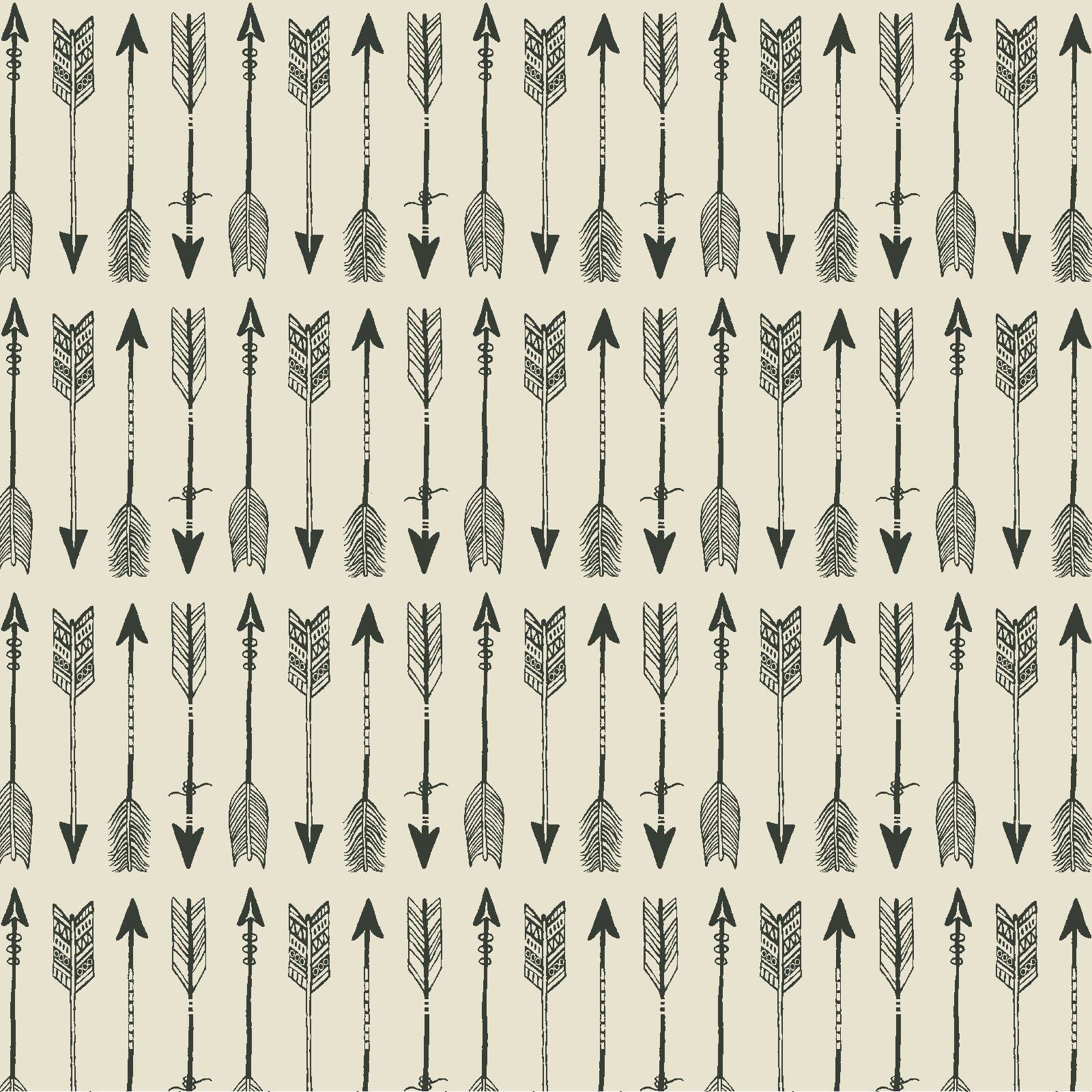 PKL Studio Arrows on White Cotton Home Décor Fabric