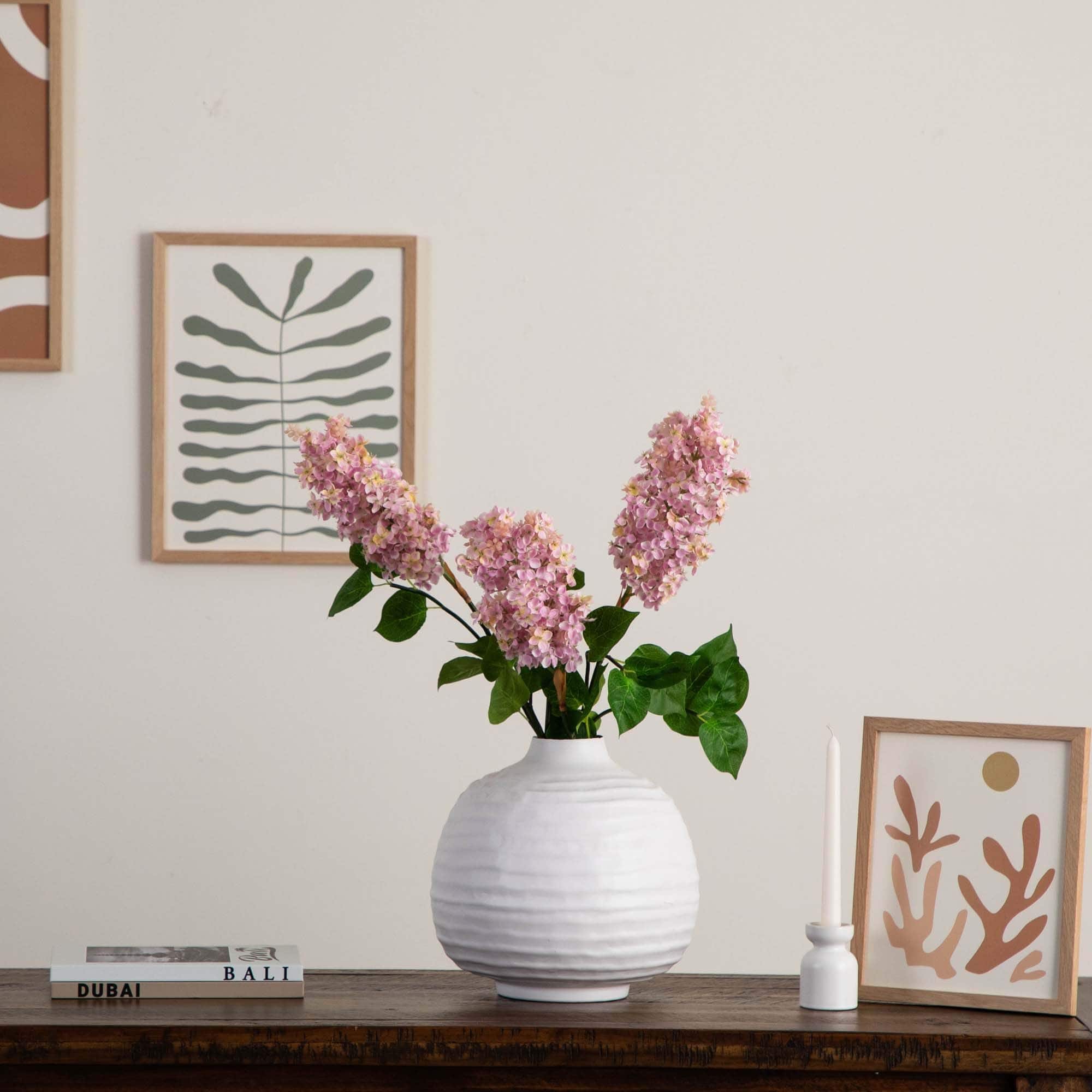36" Pink Lilac Flower Stems, 3ct.
