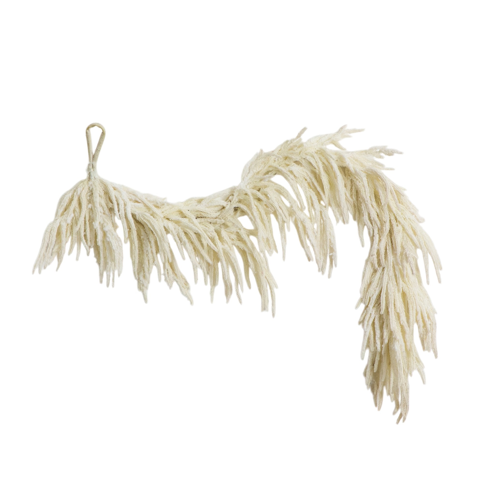 5ft. Artificial Real Touch White Norfolk Island Pine Garland with Natural Look