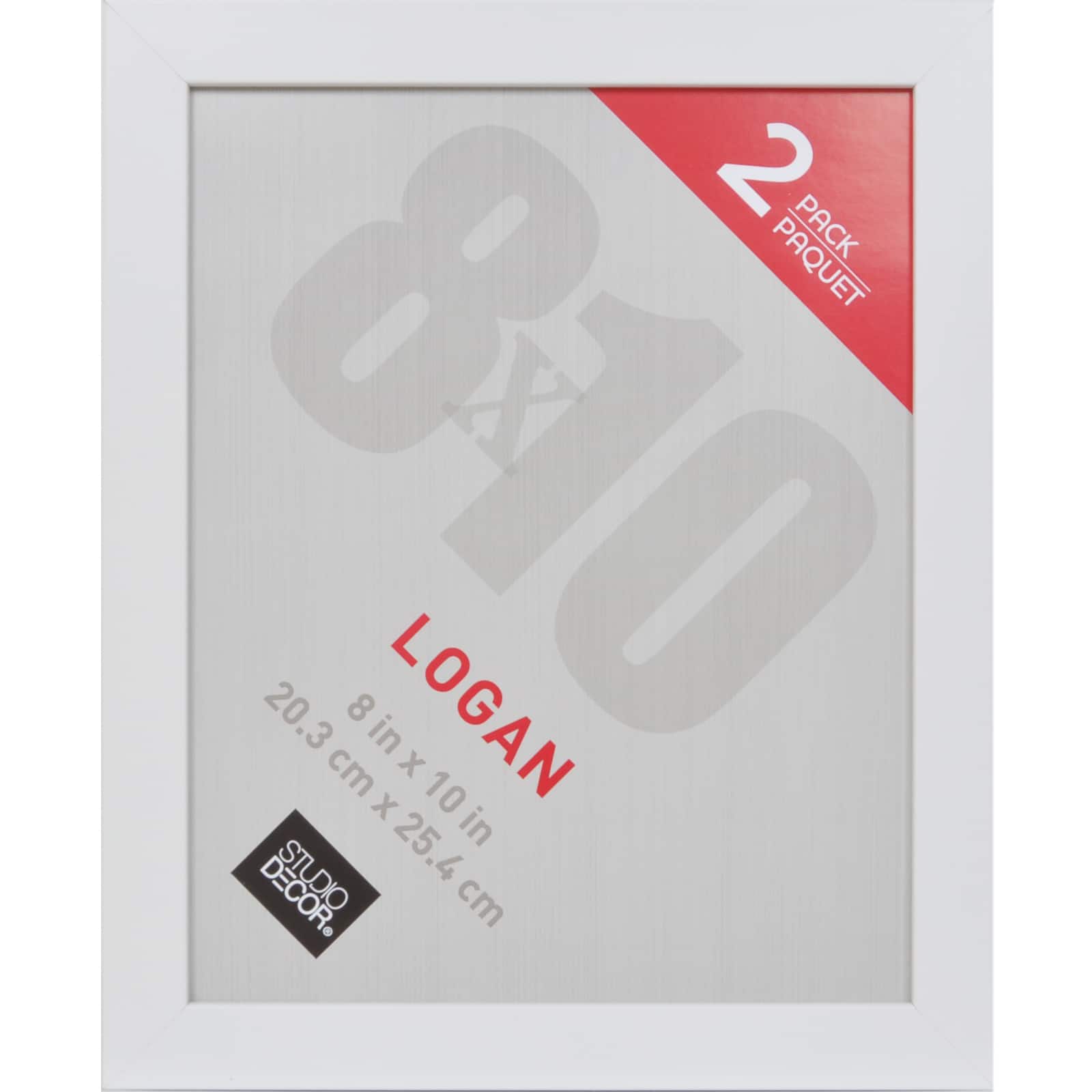 12 Packs: 2 ct. (24 total) Wood 8" x 10" Tabletop Frames, Logan by Studio Décor®