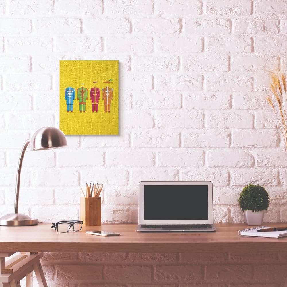 Stupell Industries The Beatles Sgt. Peppers Minimalist Illustration Canvas Wall Art