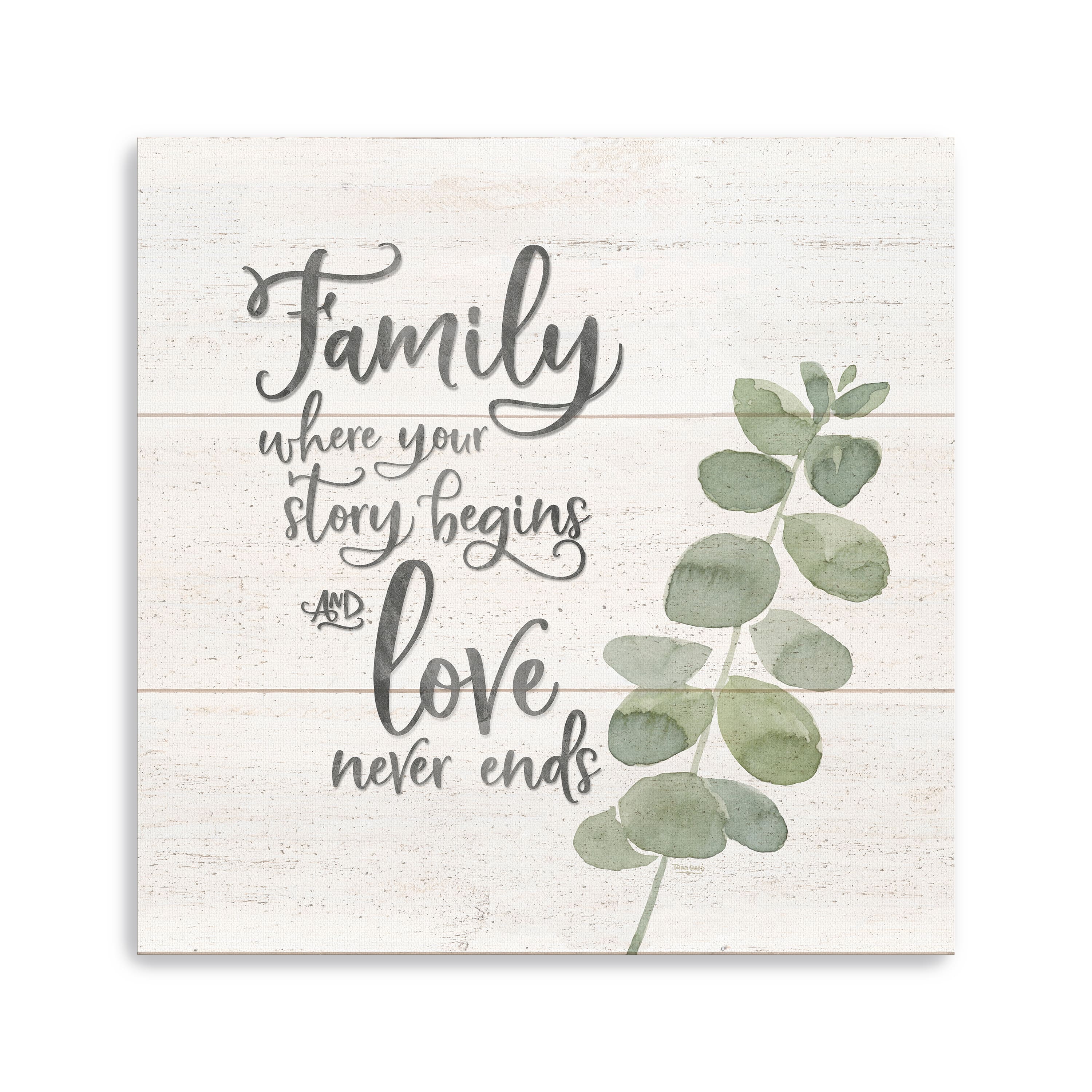 Natural Inspiration Family Square Canvas Giclee