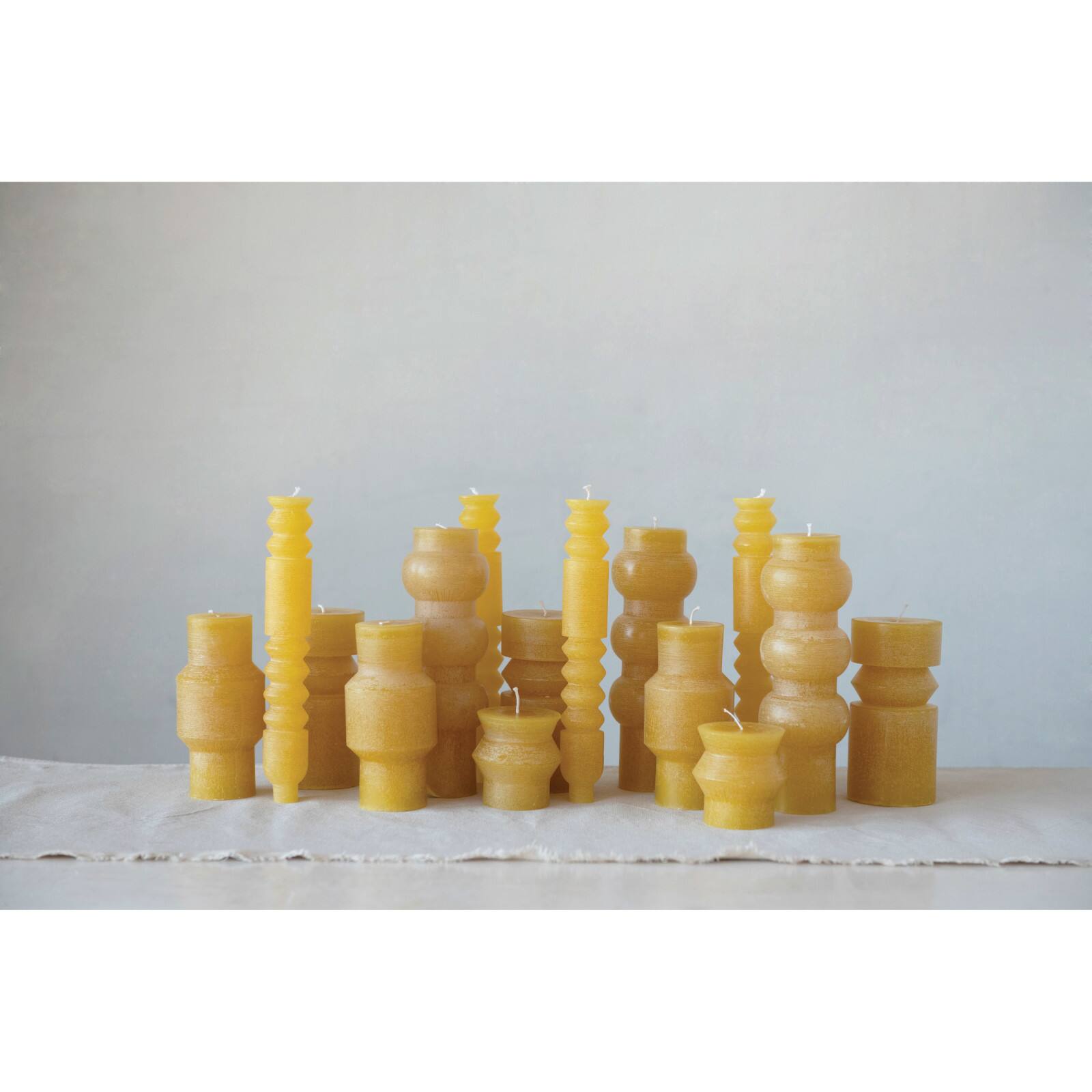 Hello Honey® 3" x 6" Honey Unscented Totem Pillar Candle