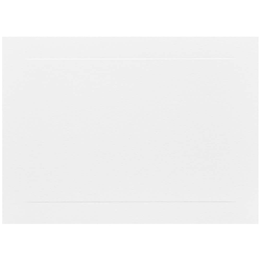 JAM Paper 5" x 7" White Panel Blank Flat Note Cards