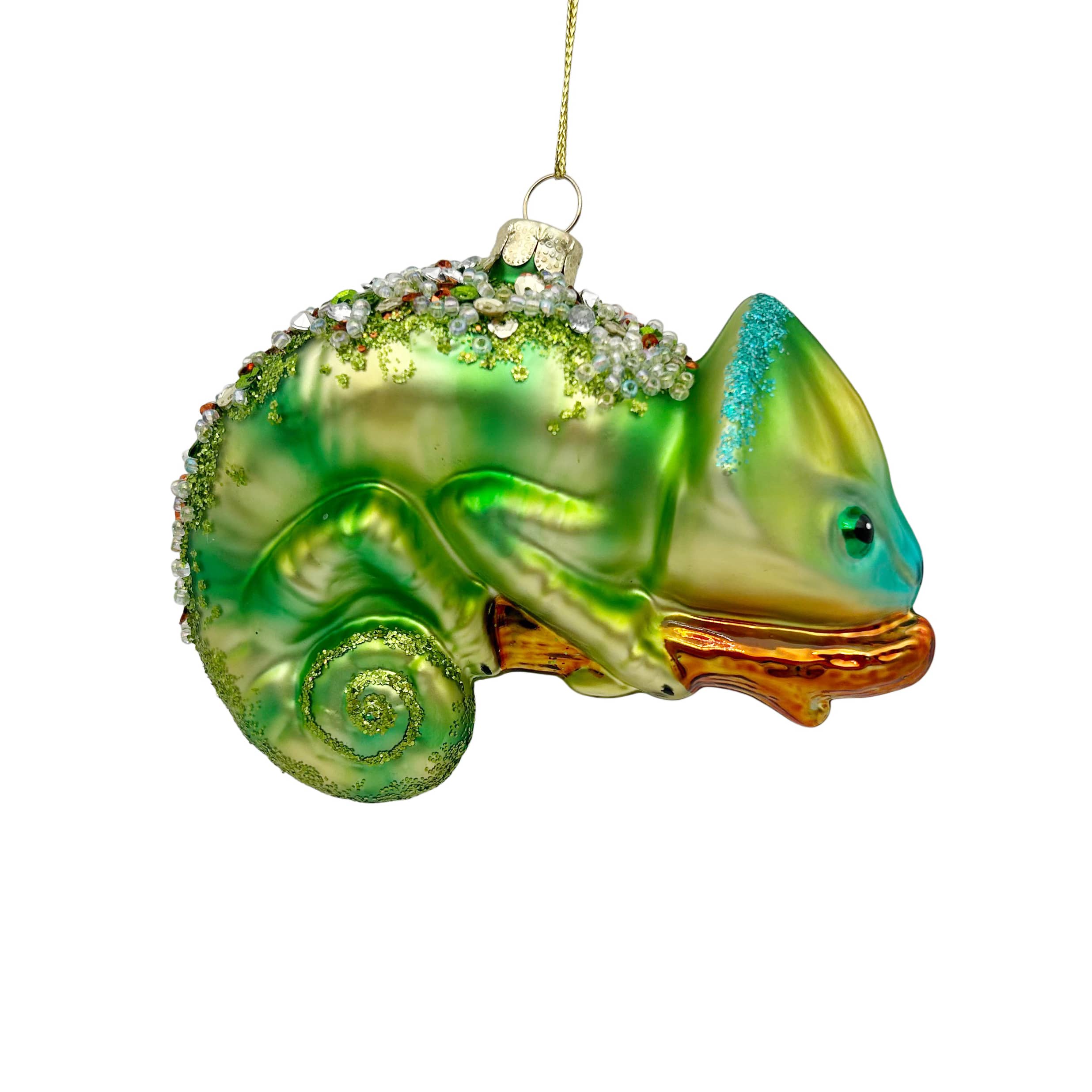 4.25" Chameleon Glass Ornament by Ashland®