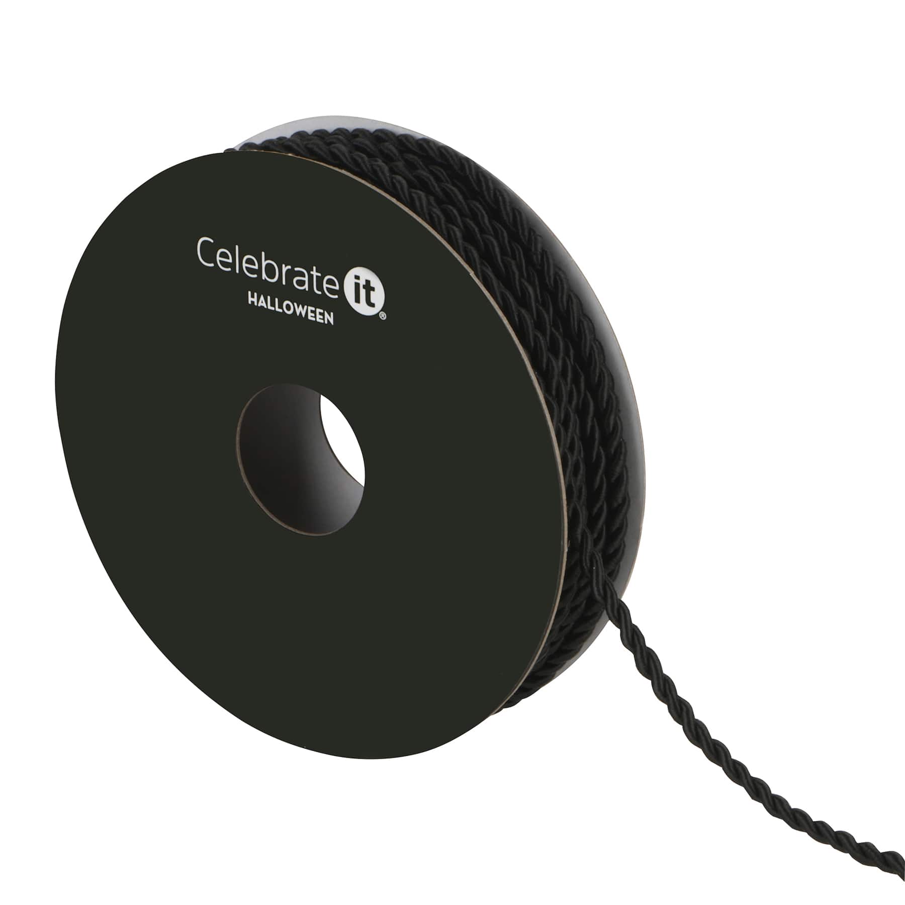 1/8" x 4yd. Black Twist Cording Ribbon by Celebrate It®