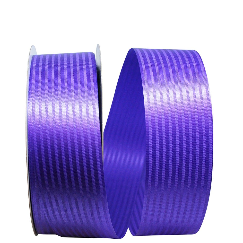 JAM Paper 1.875" x 100yd. Grape Tux Stripe Ribbon