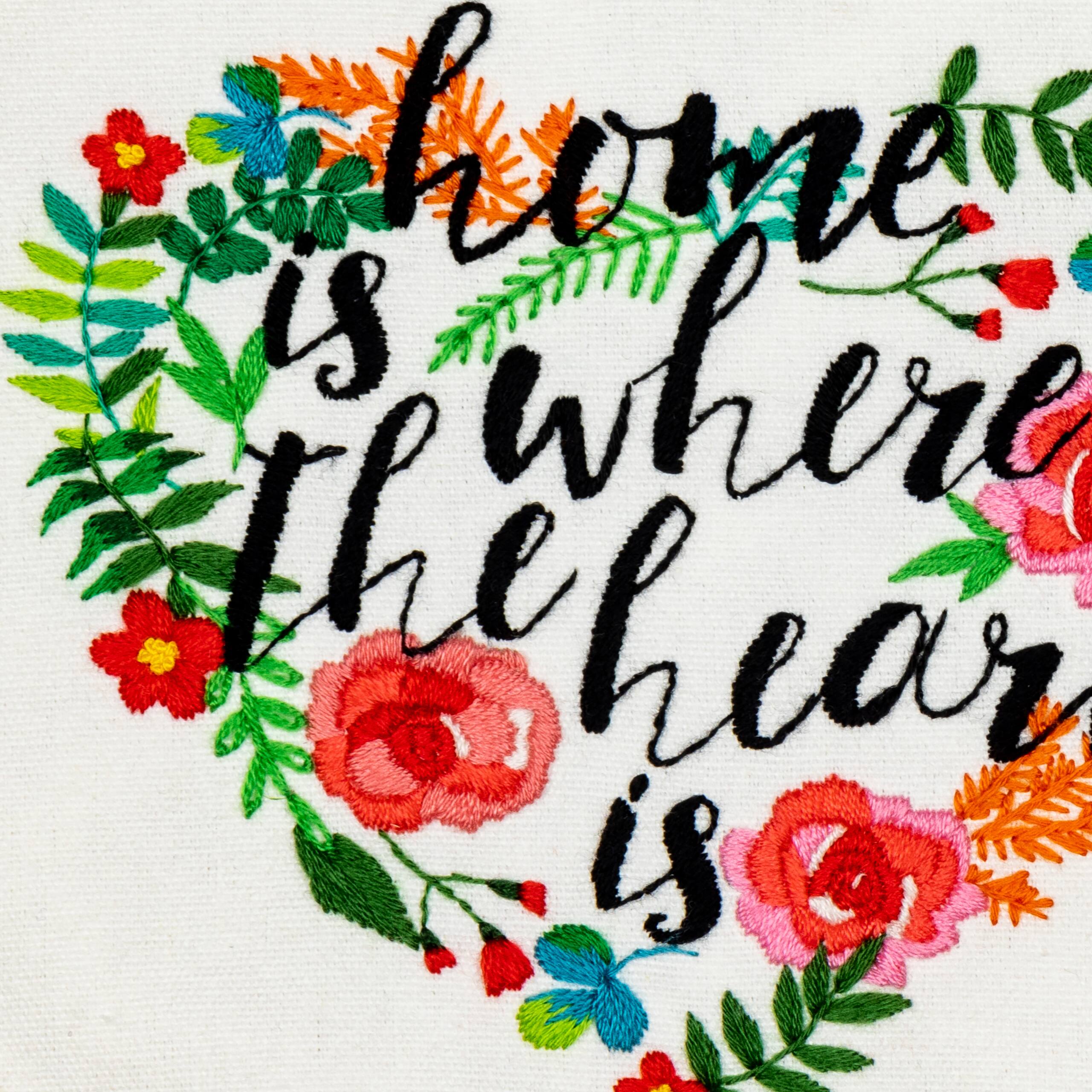 Thea Gouverneur Since 1959® Home Is Where the Heart Is Embroidery Kit