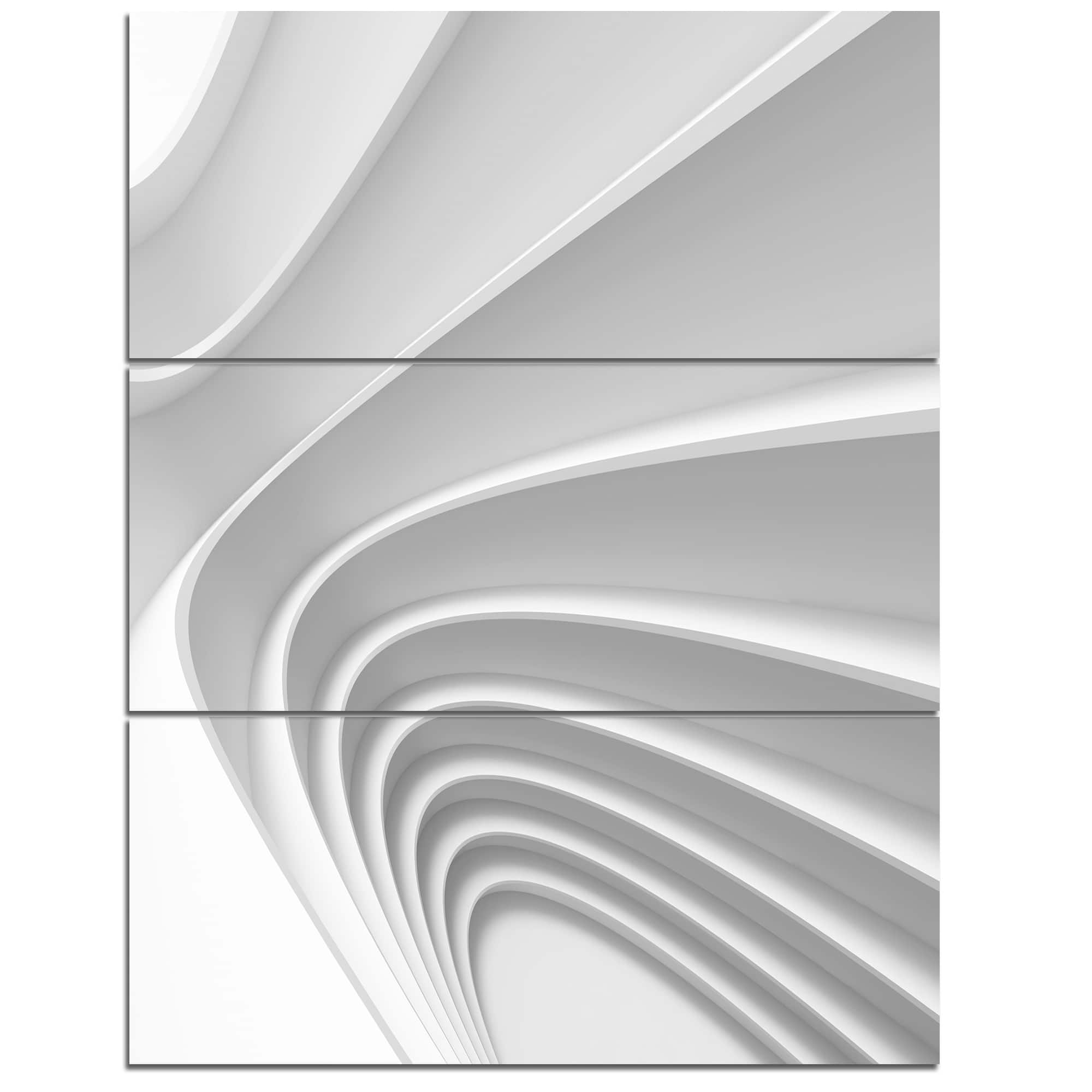 Designart - Fractal Bulgy Layered 3D Waves