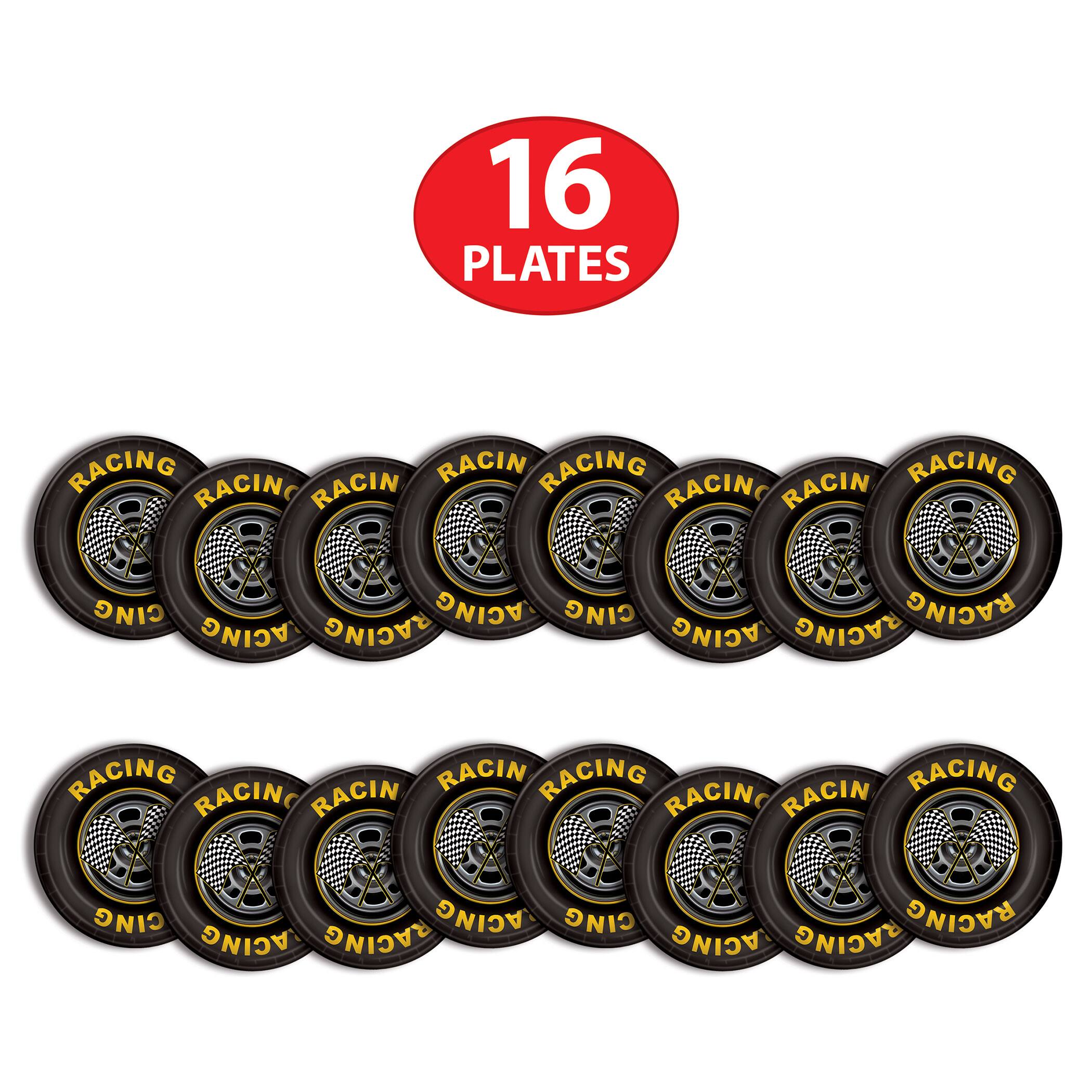 Beistle 9" Racing Tire Plates, 16ct.