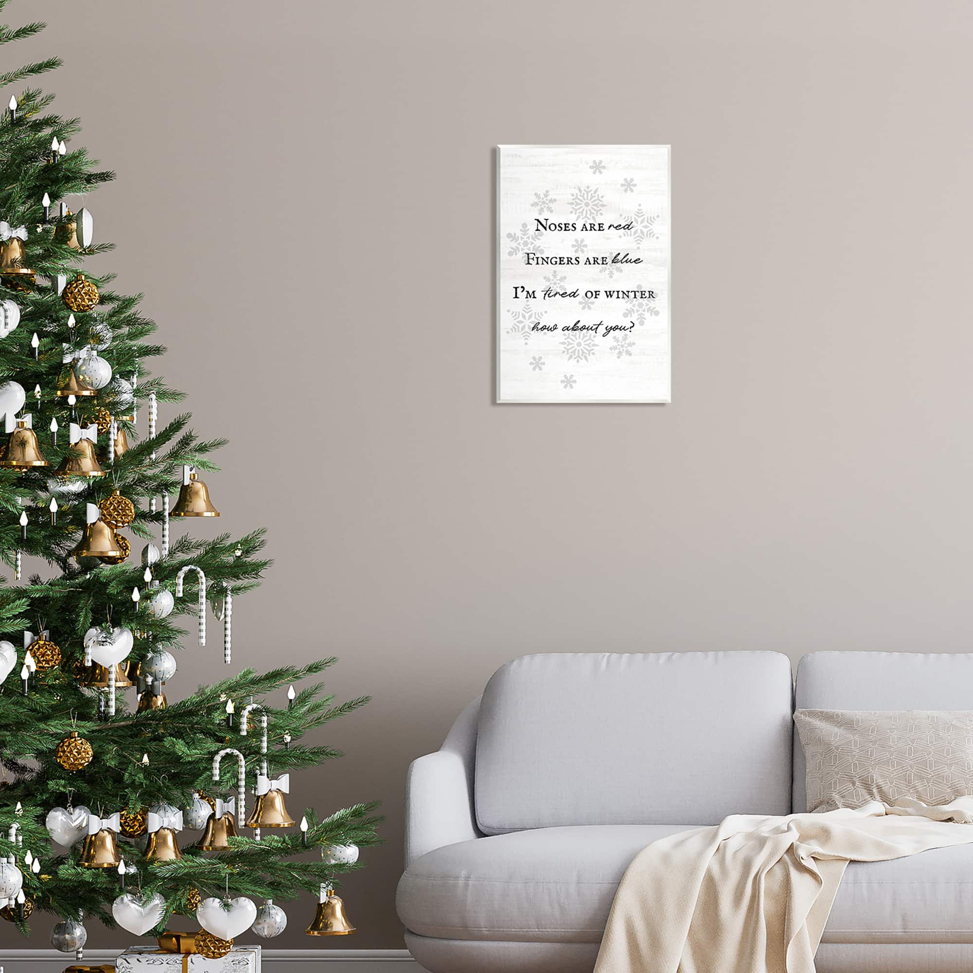 Stupell Industries Tired Of Winter Funny Poem Wall Plaque Art