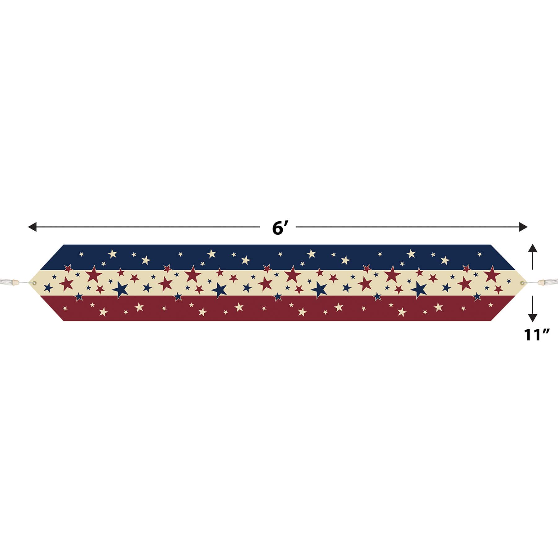 Beistle 6ft. Printed Paper Americana Table Runners, 2ct.