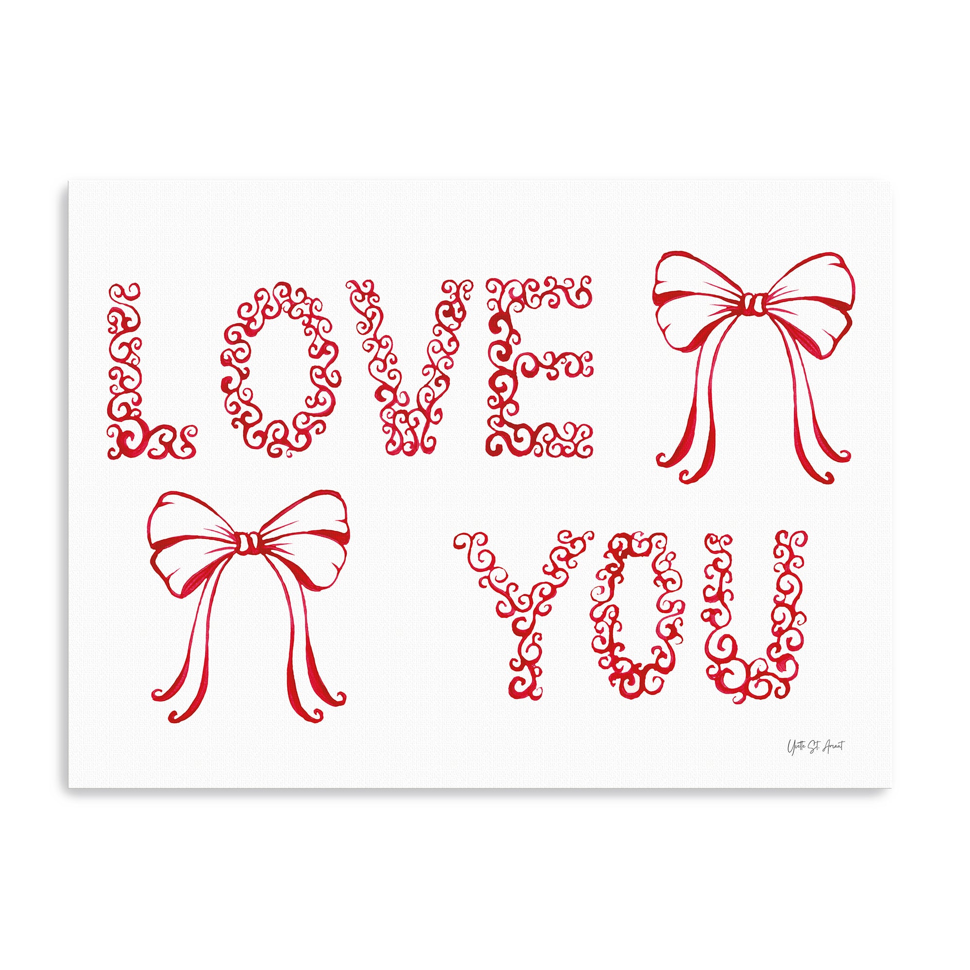 Keepsake Valentine X Canvas Giclée Art